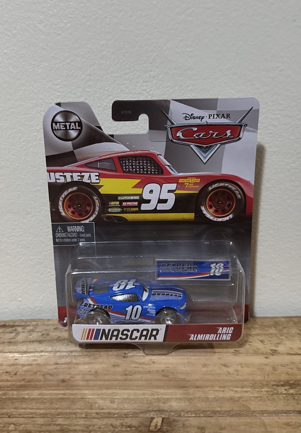 Disney Pixar Cars Aric Almirolling #10 Retread NASCAR Metal Series 2020 Mattel