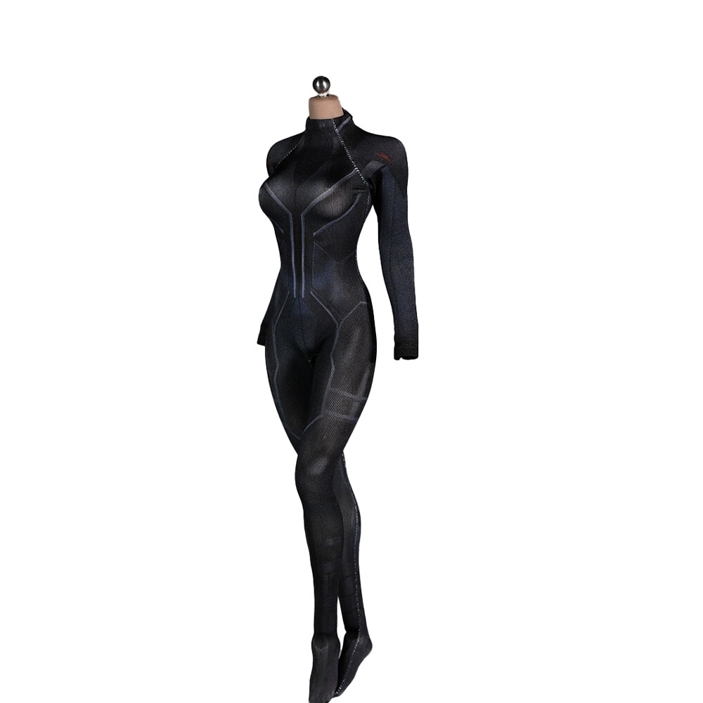 1:6 Black Tights Bodysuit Clothes Outfit For 12″ Female HT PH TBL JO Figure Body