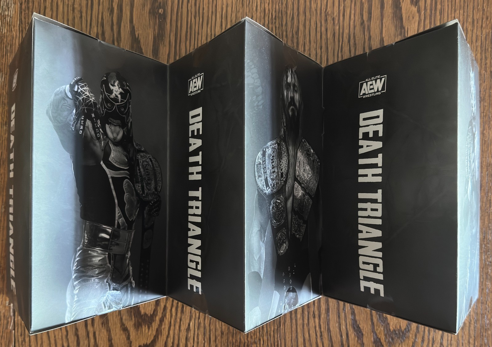 AEW Death Triangle 3-Pack Jazwares Vault 1/3000 PAC, Rey Fenix, Penta Exclusive