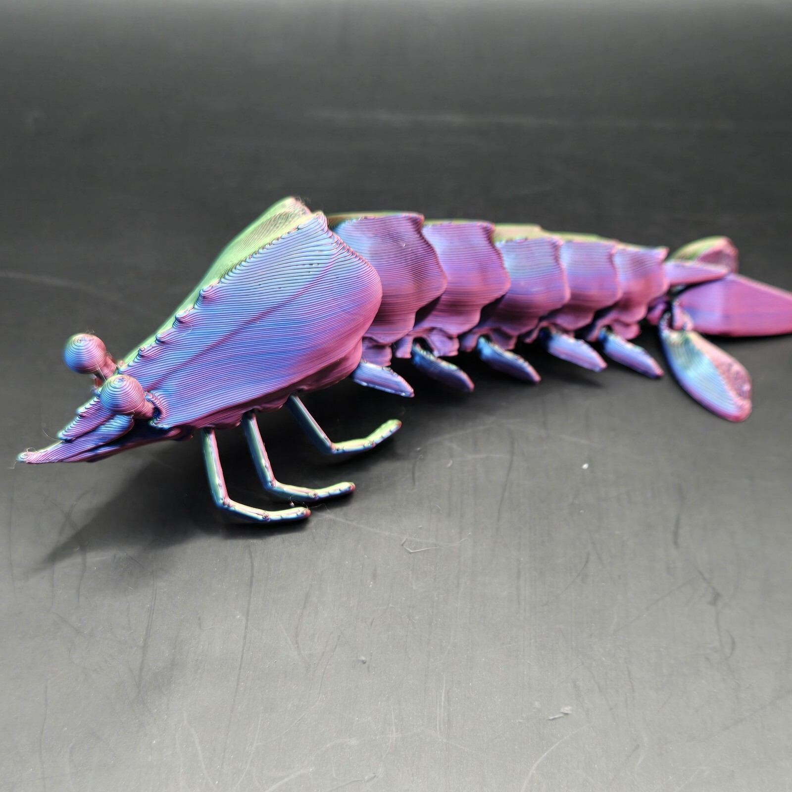 Ocean Shrimp Articulated Figure 3D Printed Novelty Collectable Multi Color