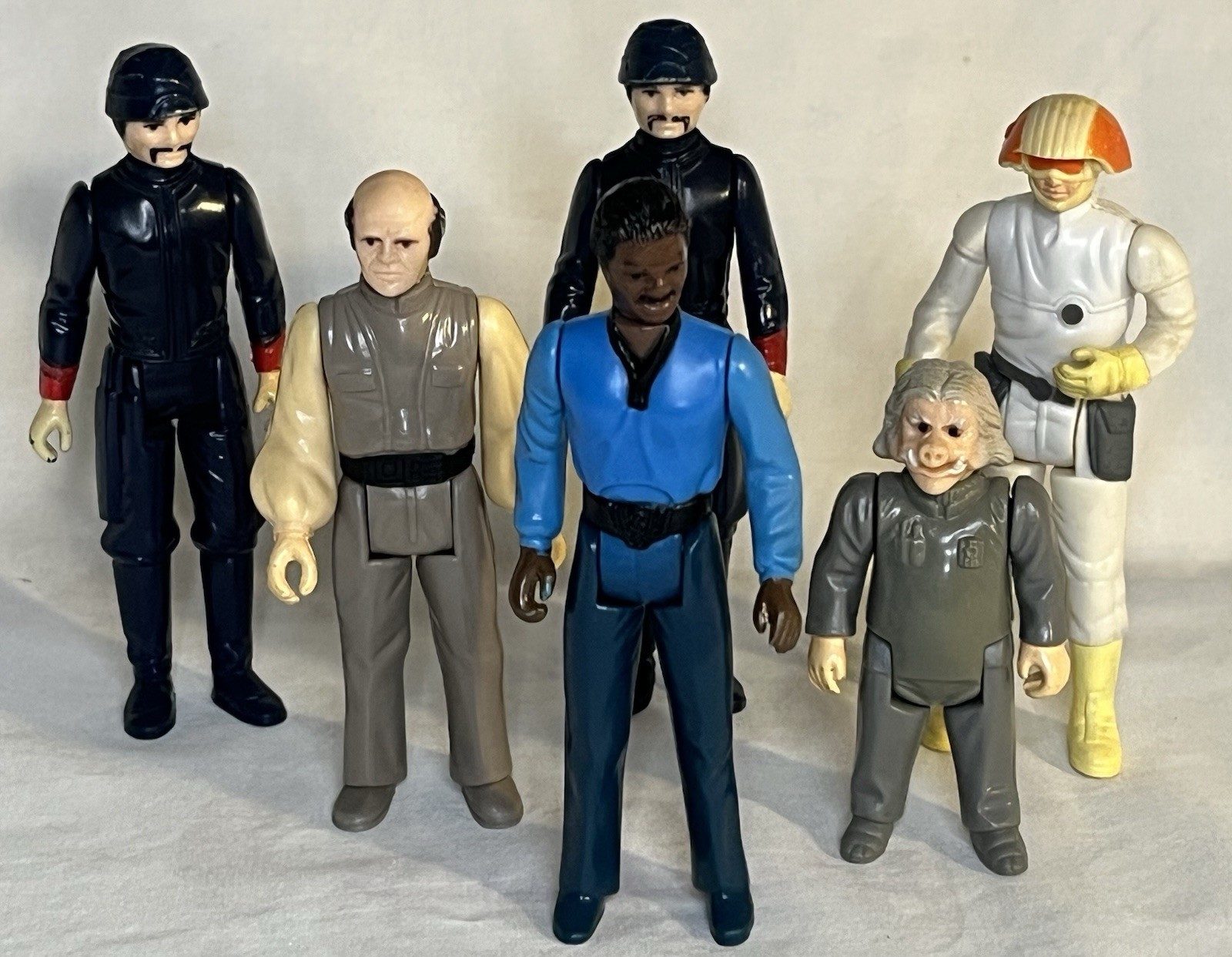 VINTAGE KENNER STAR WARS 1980 “BESPIN VILLAINS” FIGURE SET LOT OF 6 LOOSE