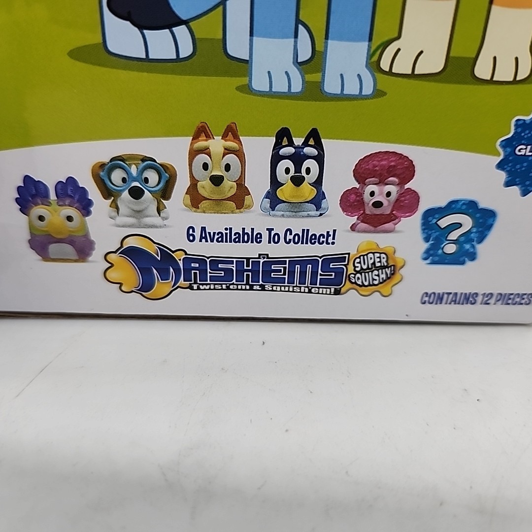 Bluey Mashems Series 3 Squishy Mash’ems GLITTER Brown CHILLI HEELER New ?