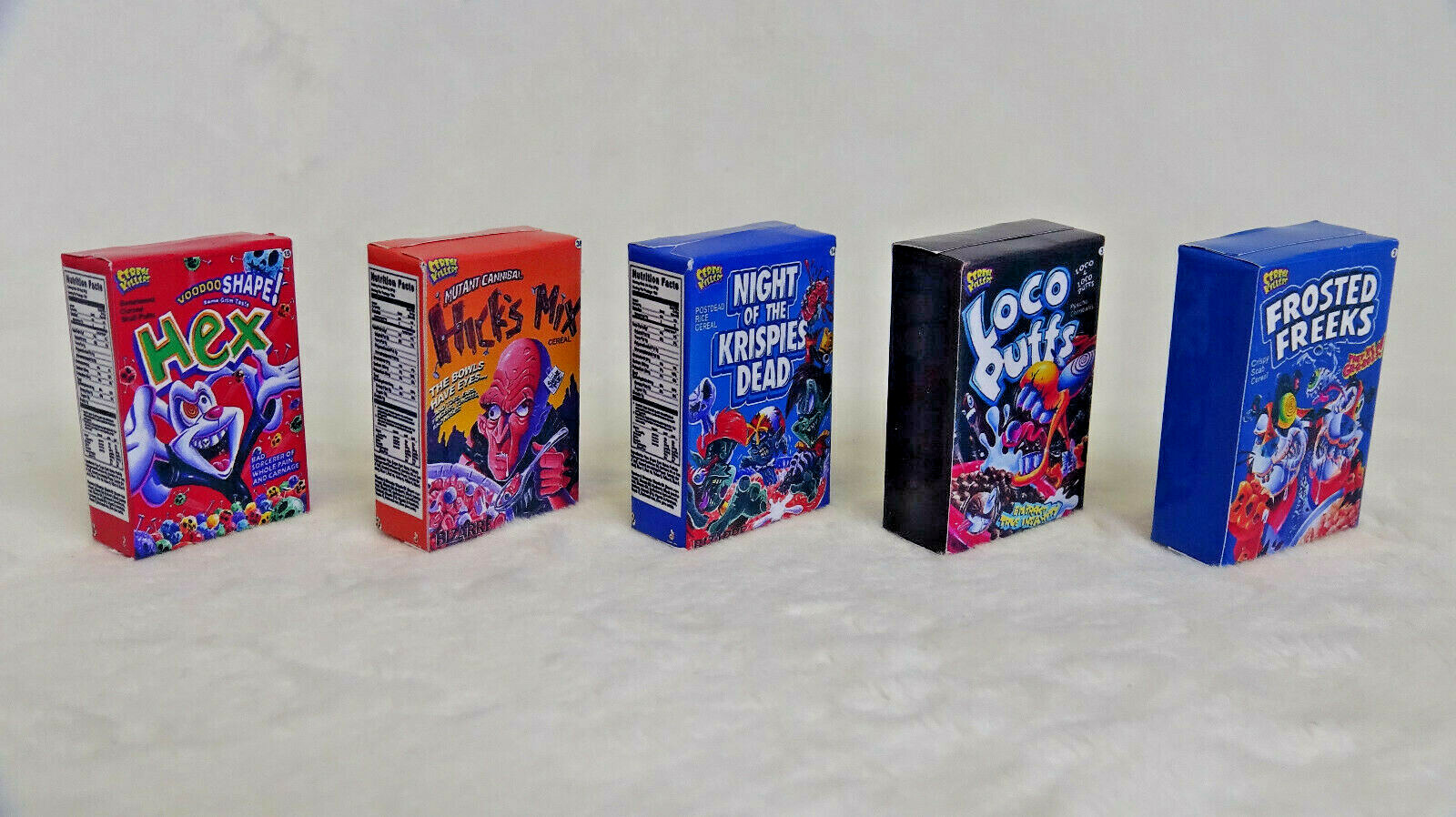 CUSTOM ACTION FIGURE CEREAL BOXES PARODY KELLOGGS CUSTOM WACKY PACKAGES LOT 2