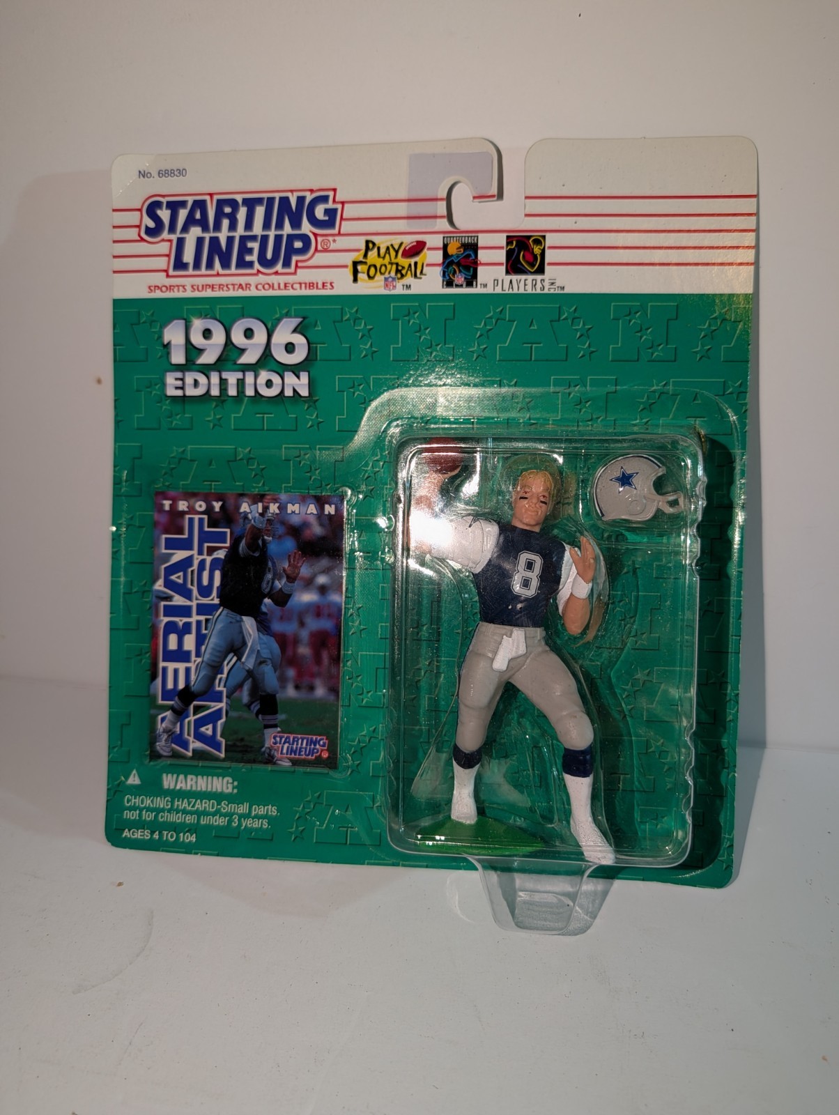 Kenner Starting Lineup 1996 Troy Aikman Dallas Cowboys Figure with Card 68830