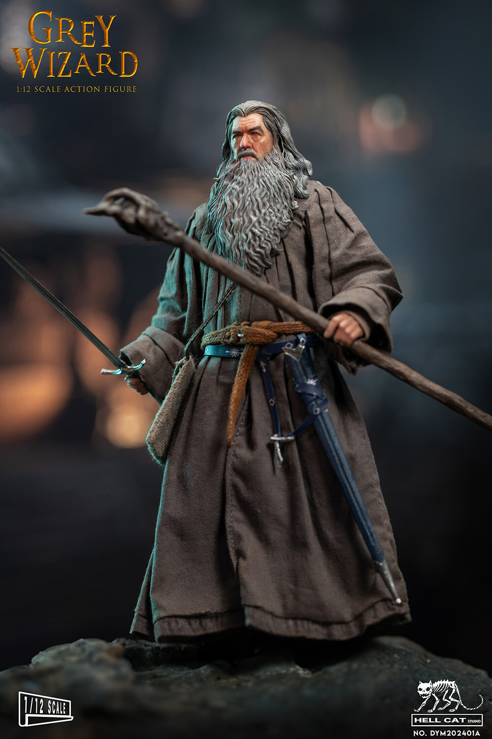 In Stock Hell Cat Studio Gandalf Action Figure Model 1/12 Scale Standard Edition