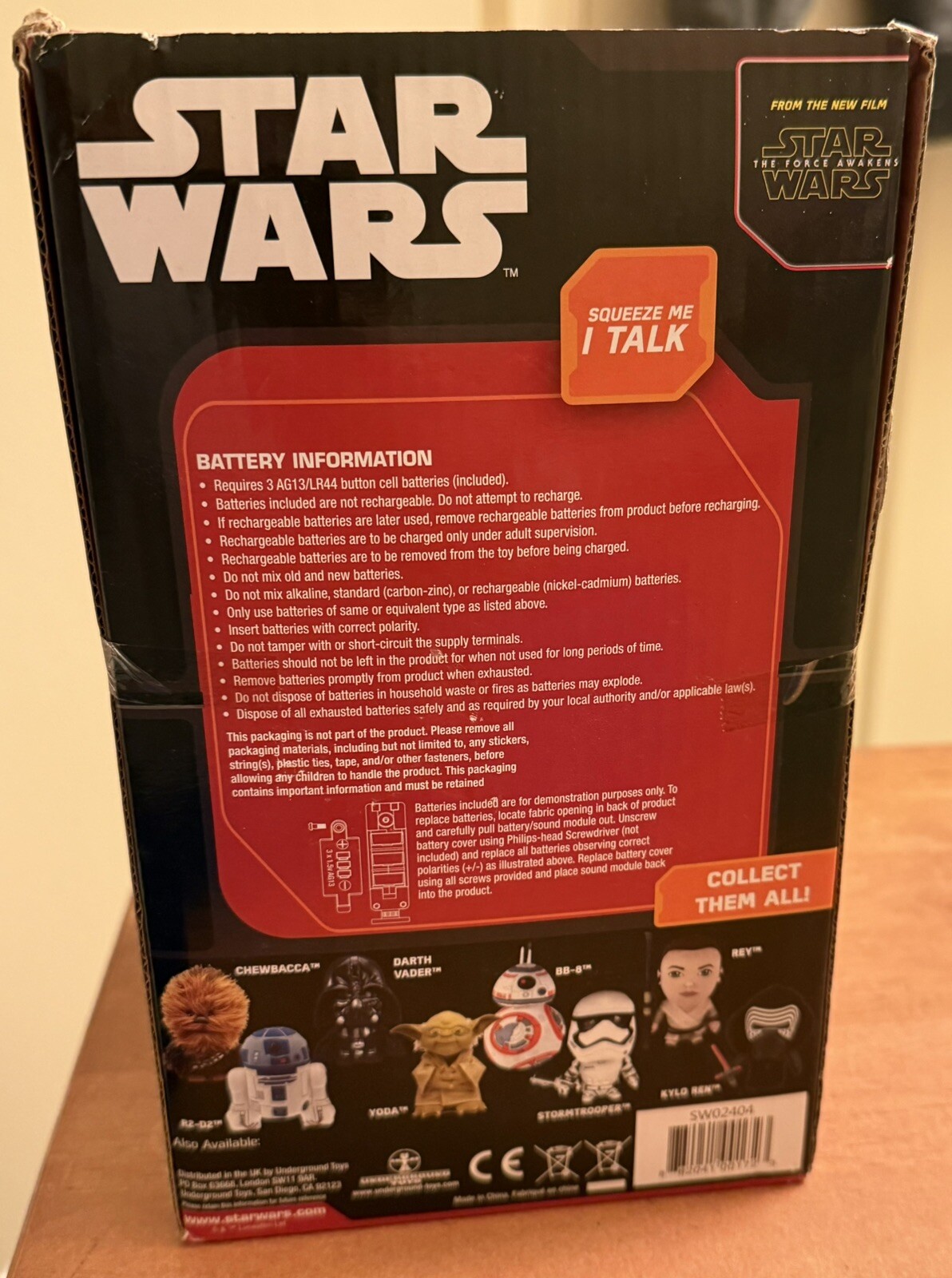Disney Star Wars Yoda Talking Plush-New Batteries included