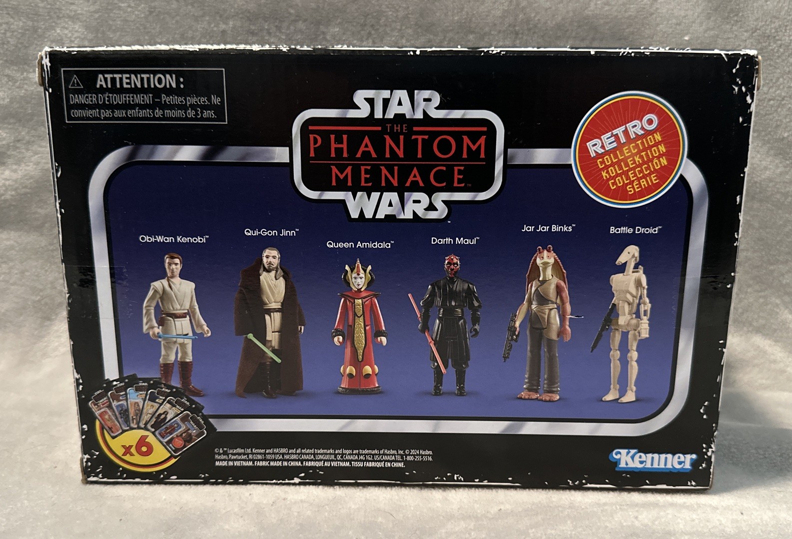 Star Wars Retro Collection Phantom Menace Six Pack 3.75” Target Exclusive – NEW