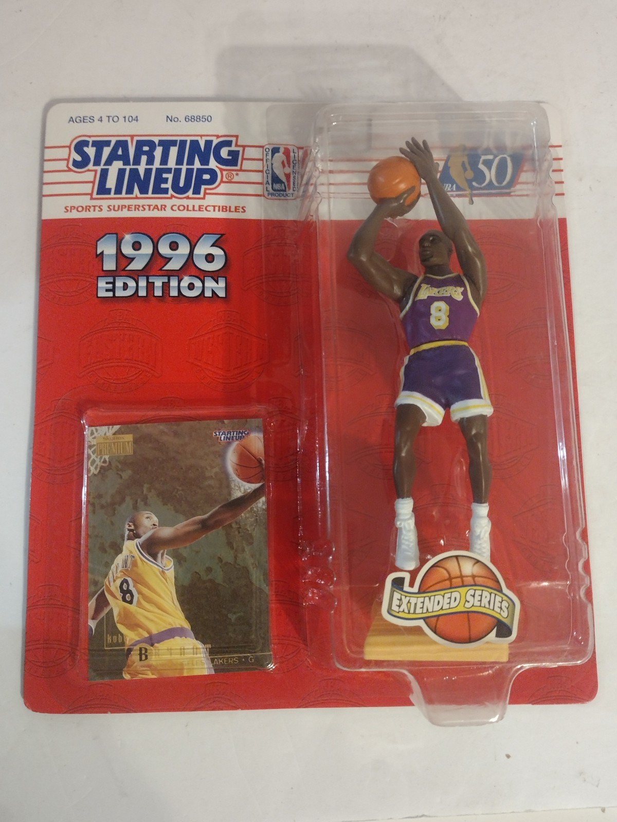 Kobe Bryant 1996 Starting Lineup Los Angeles Lakers Rookie Card BEAUTIFUL
