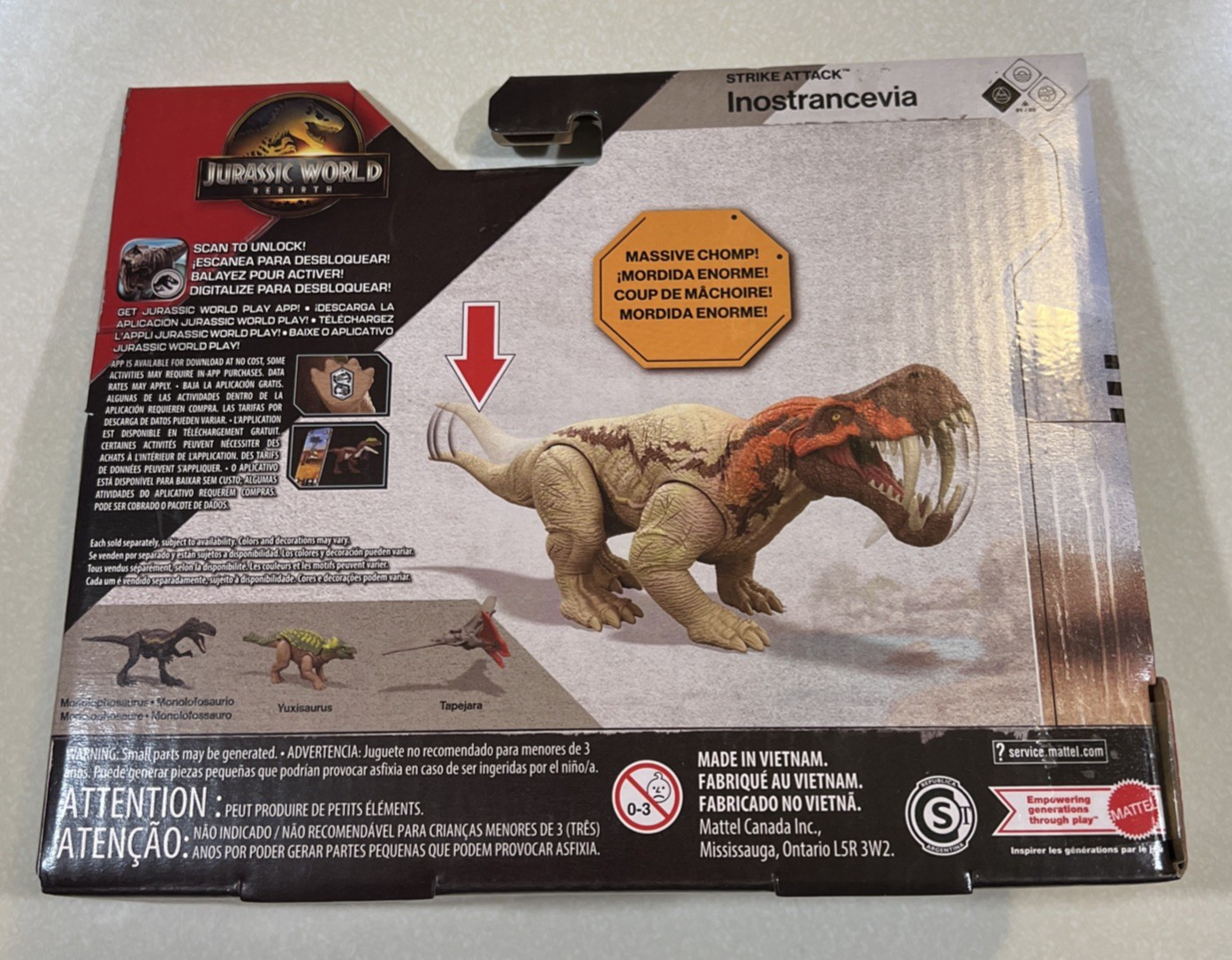 NEW 2025 JURASSIC World Rebirth Strike Attack Inostrancevia