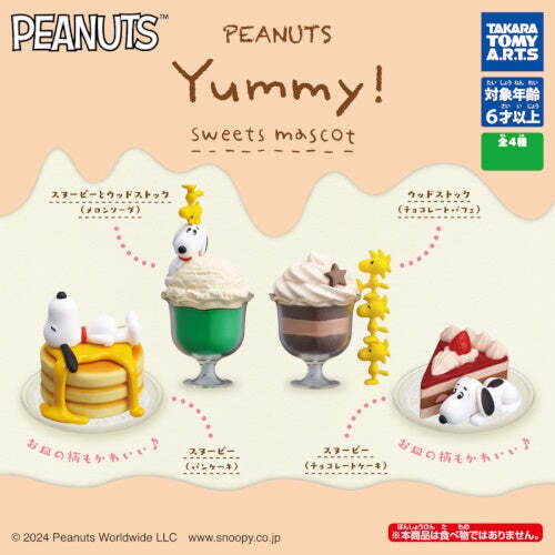 Peanuts Snoopy Yummy Sweets Mascot Takara Tomy 2-Inch Mini-Figure