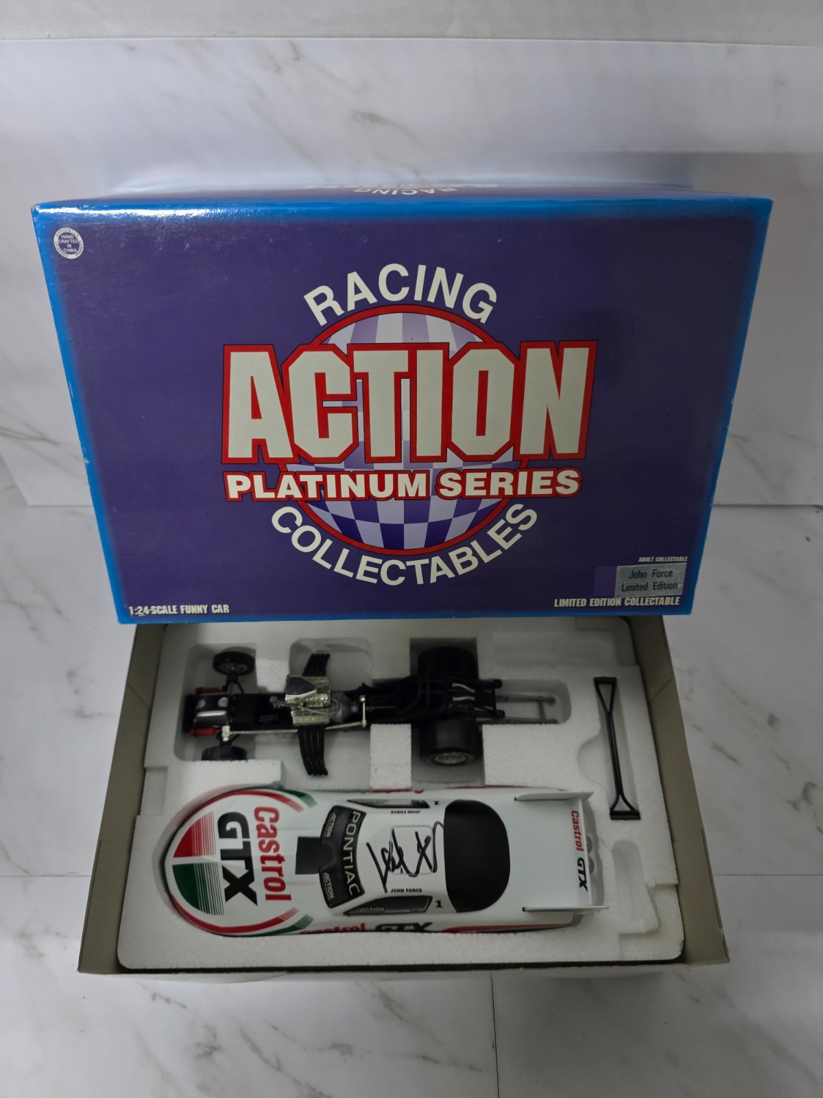 John Force Castrol GTX 1996 Firebird Funny Car 1:24 NHRA Action Racing SIGNED