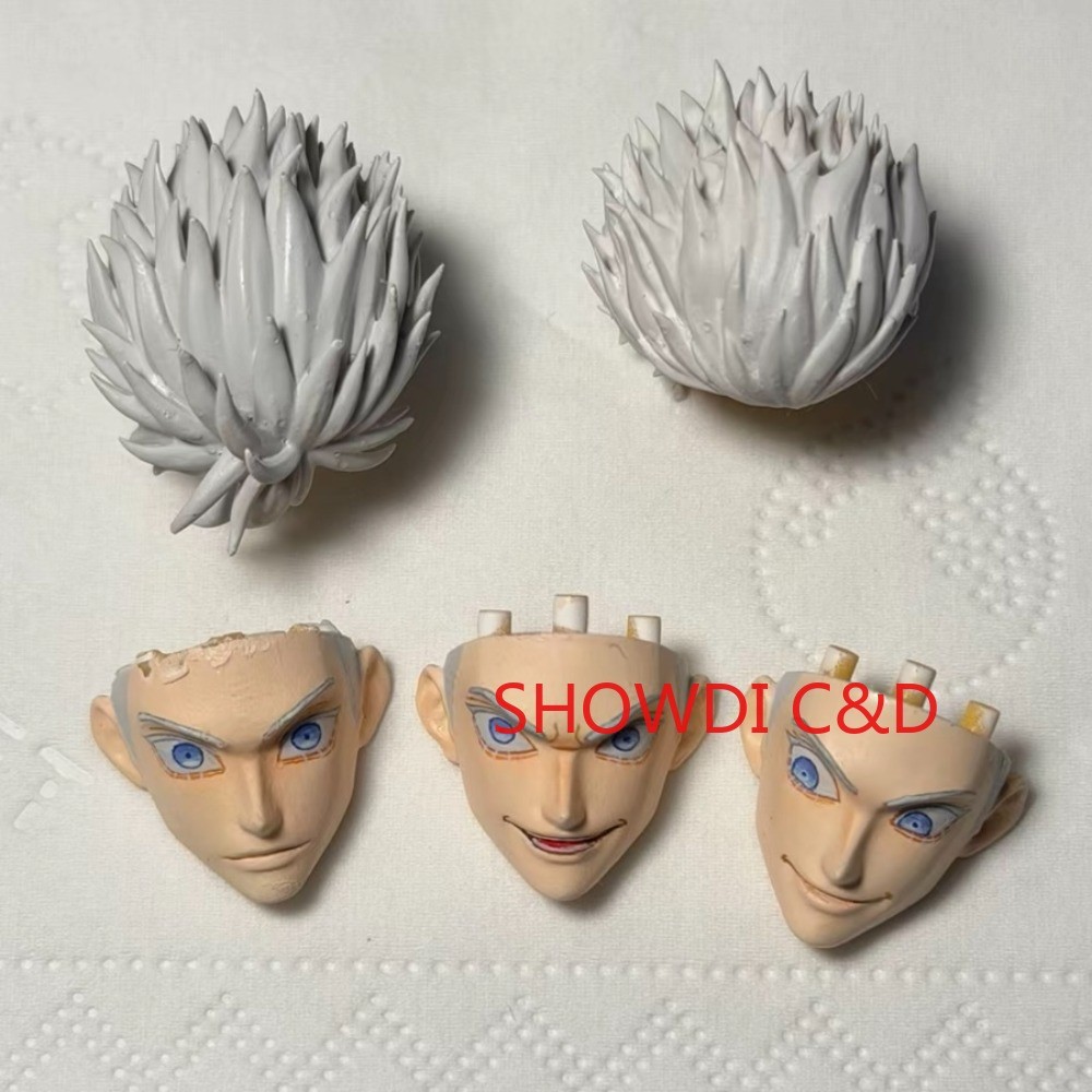 1/12 Jujutsu Kaisen Gojo Satoru Head Carving Set For 6″ Romankey VTOYS Body