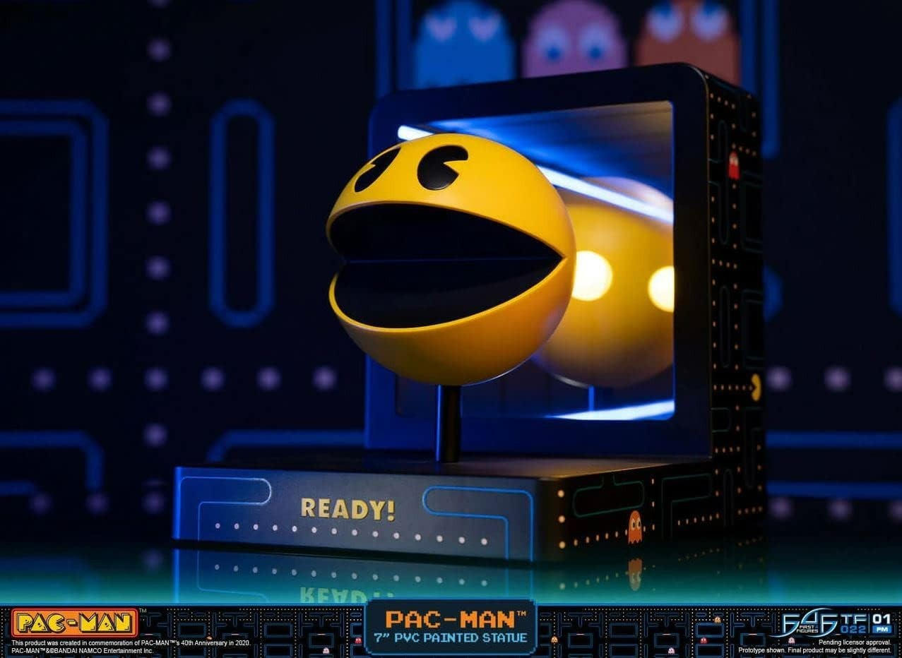 NEW Dark Horse Namco Pac-Man LIGHT-UP 7″ PVC Statue ~ FREE SHIPPING!