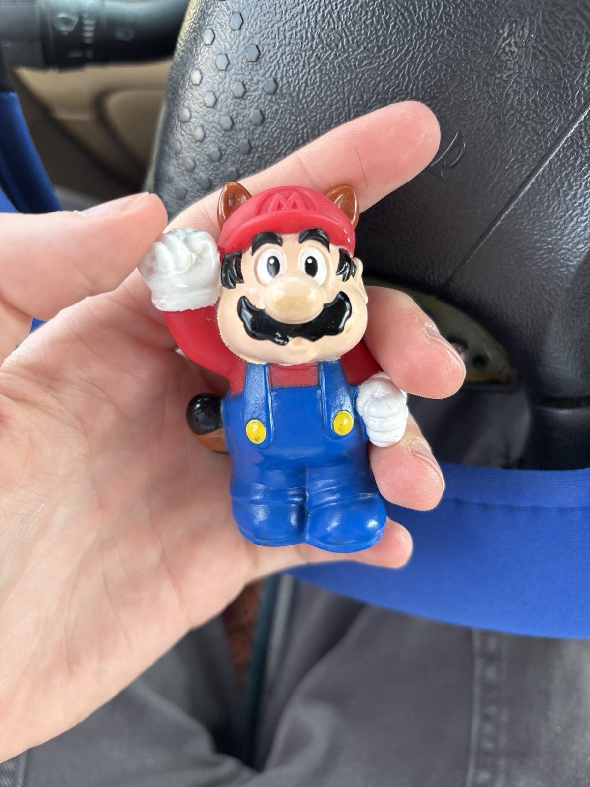 3″ Vintage Super Mario Tanooki Figure 1989 Nintendo Of America Racoon Mario A