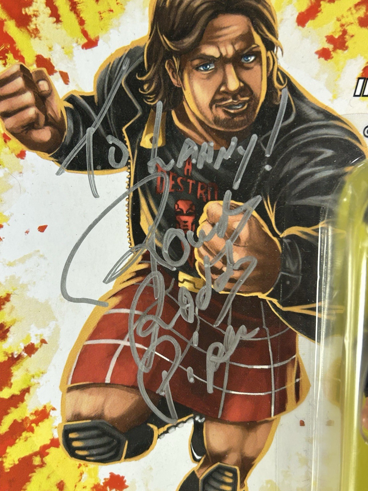Autographed 2007 25th ANNIVERSARY G.I.JOE ROWDY RODDY PIPER JOECON EXCLUSIVE