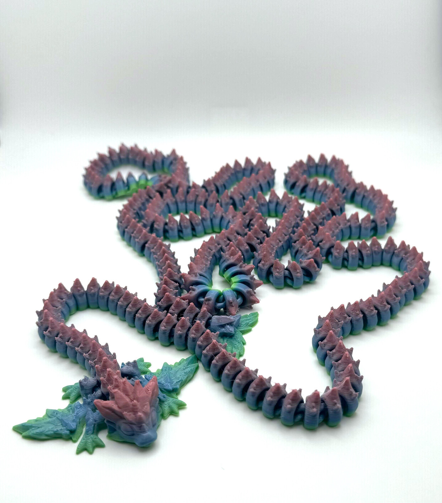 3D Printed Multi Color Giant Dragon 5’3″ long!