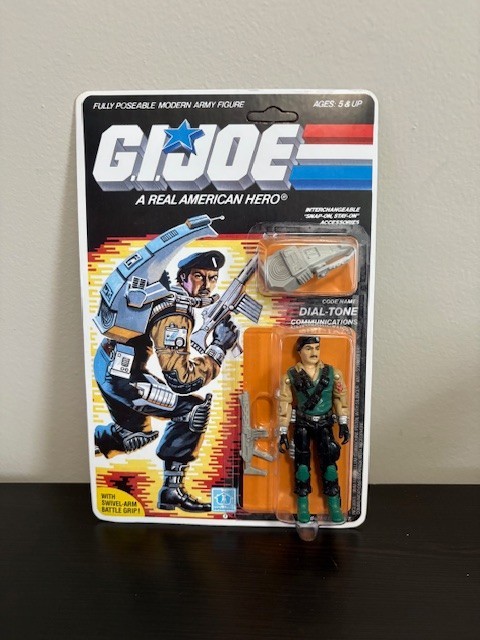 GI Joe Vintage Dial-Tone MOC Action Figure Recarded
