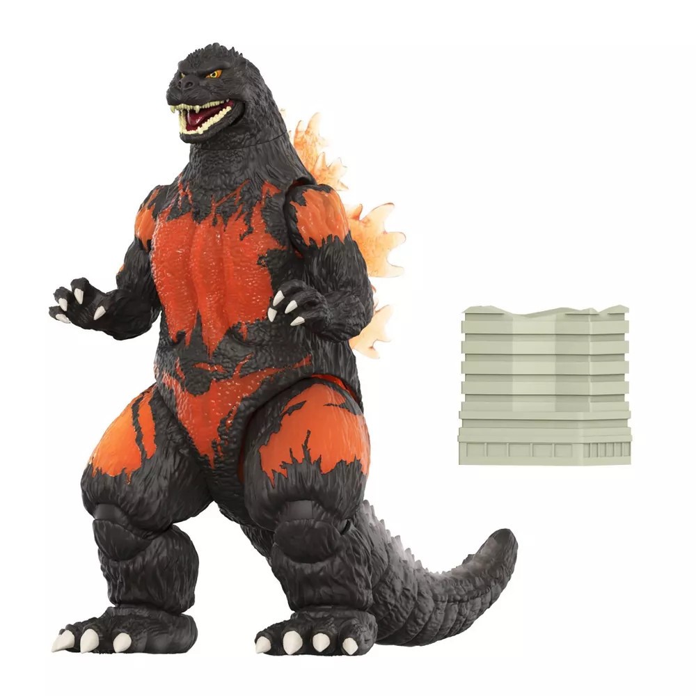 Super7 Burning Godzilla ’95 1995 Toho Super Kaiju Figure Target *Damaged Box*