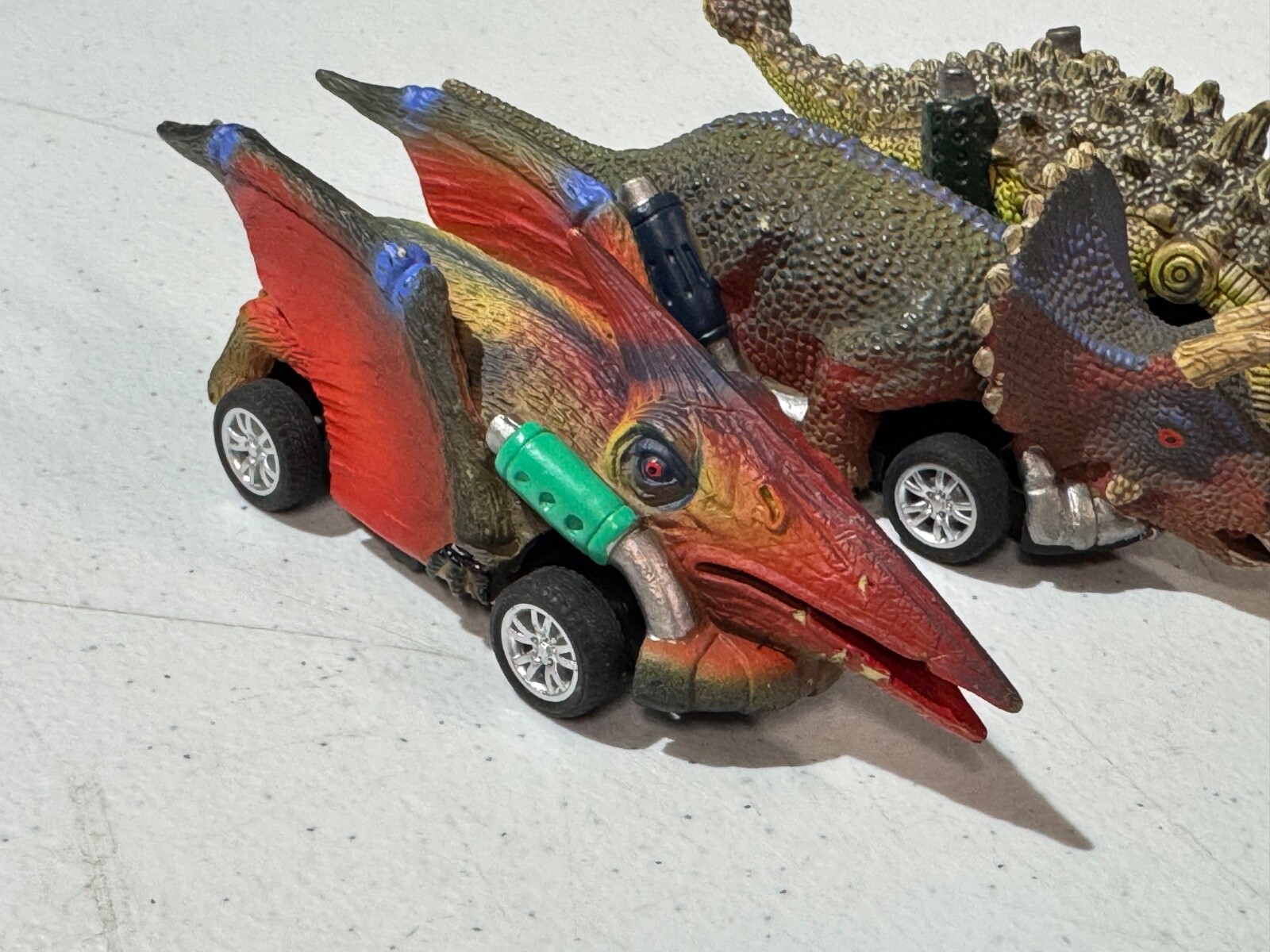 DINOBROS DINOSAUR TOY PULL BACK CARS LOT OF 6 ROADSTER DINO CARS AGES 3 AND UP