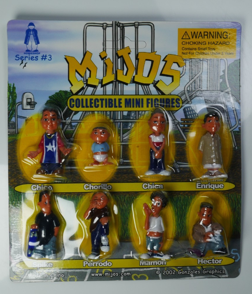 Hey Homies – Complete set of 8 Mijos series #3 Figures – Blister Card package