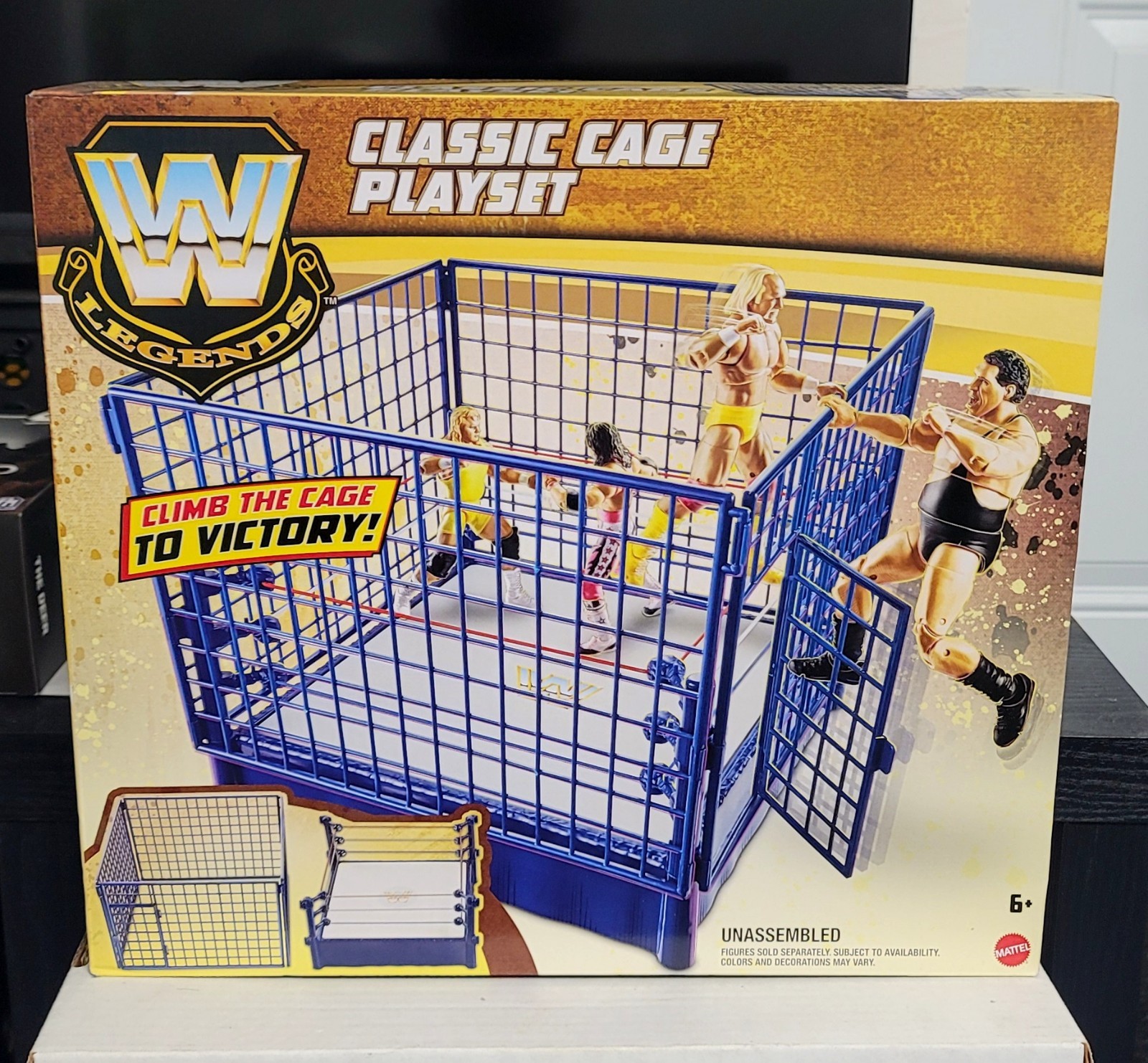 WWE Wrestling Playsets Classic Cage Playset Action Figure Playset New