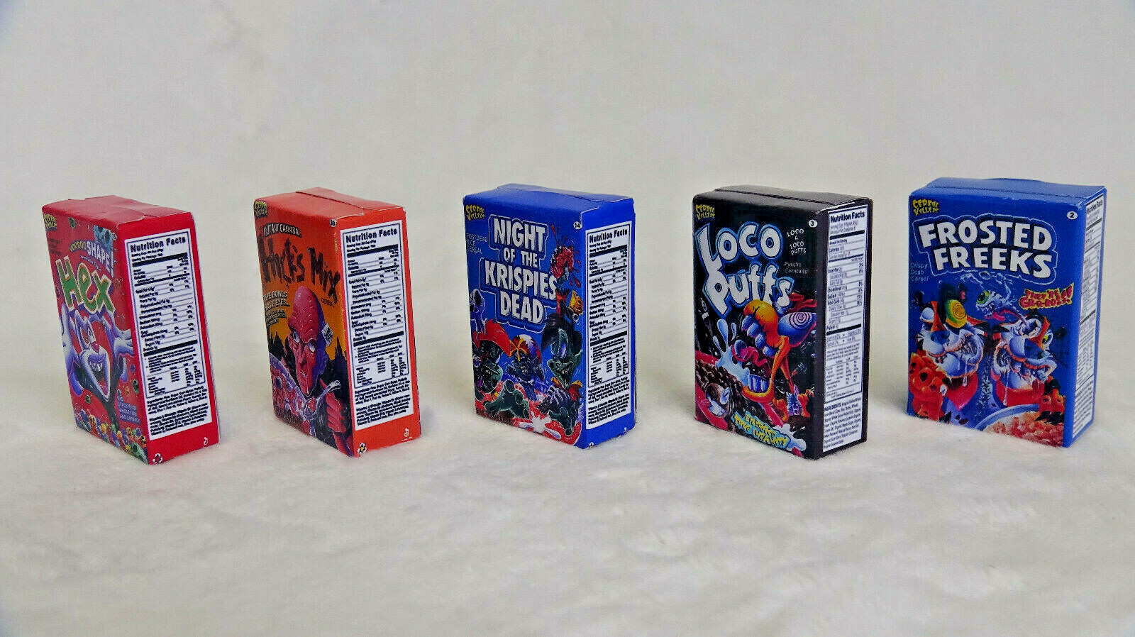 CUSTOM ACTION FIGURE CEREAL BOXES PARODY KELLOGGS CUSTOM WACKY PACKAGES LOT 2
