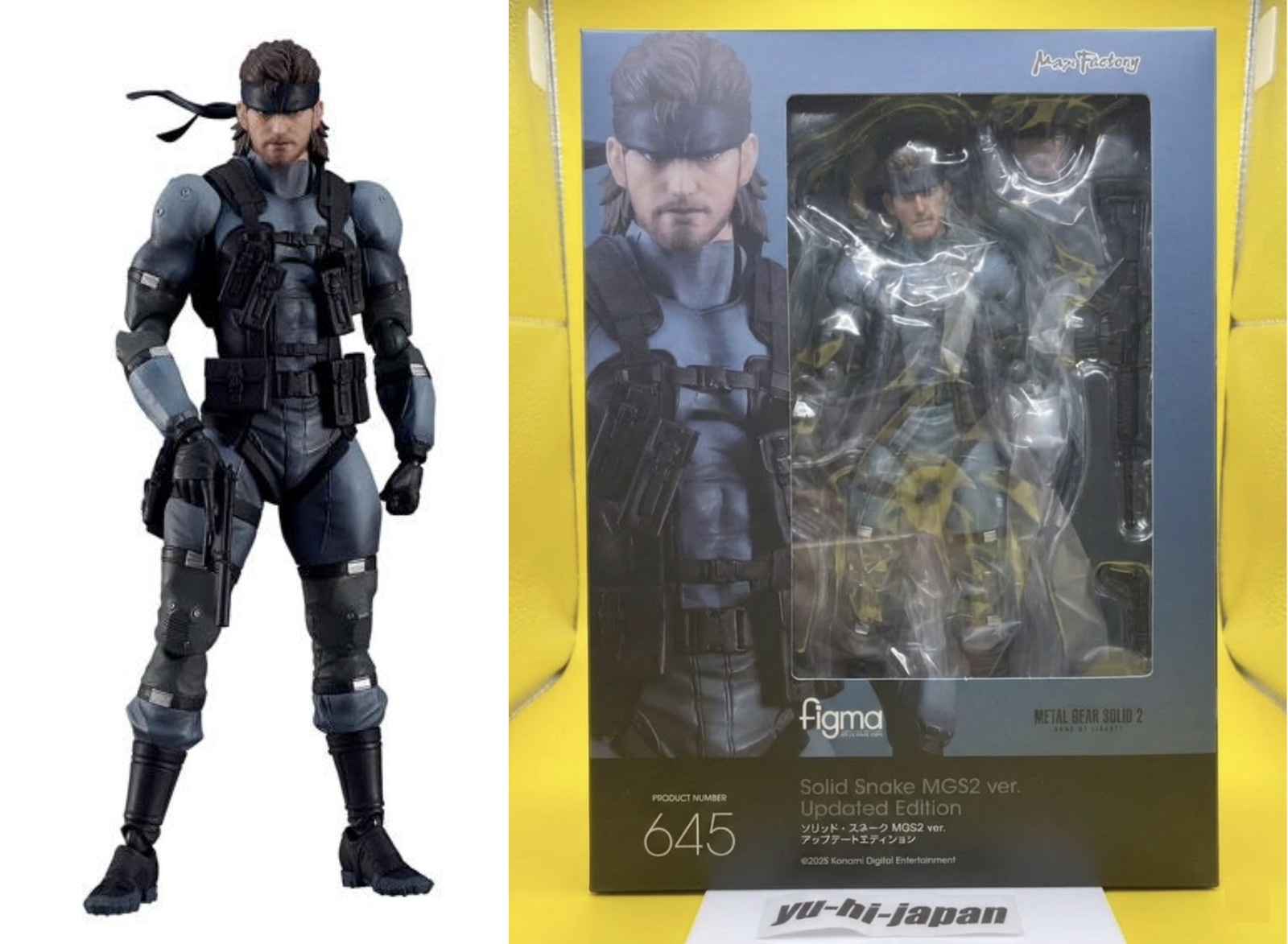 figma Solid Snake MGS2 Updated Edition Metal Gear Solid 2 Tactical Figure JP New
