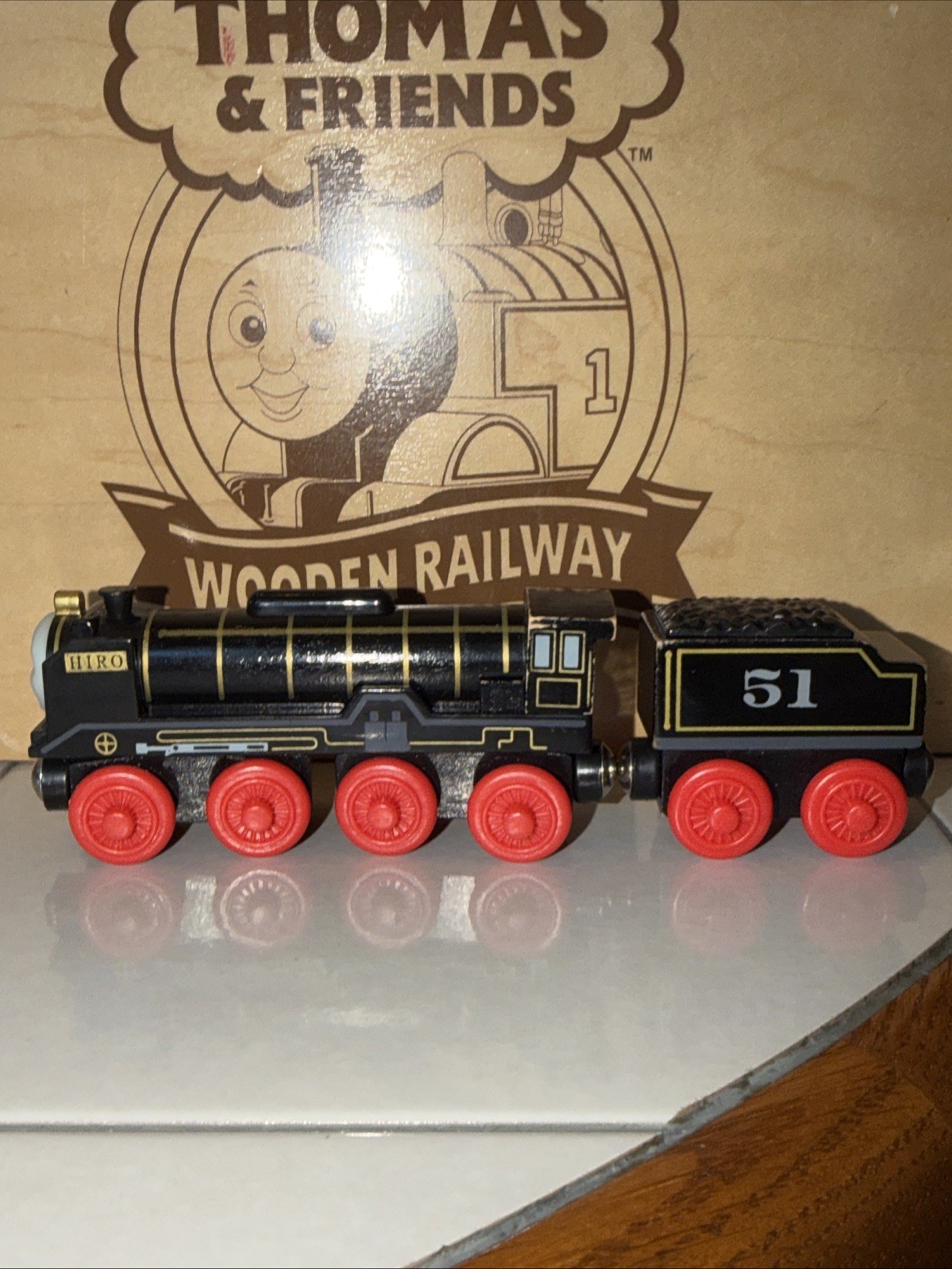 HIRO ! THOMAS FRIENDS TRAIN WOODEN Railway 2003 LEARNING CURVE #51 Japanese￼