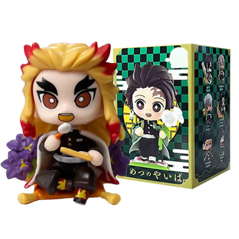 ENTIRE 12 PIECE SET: Demon Slayer Cute Anime Figures Gift
