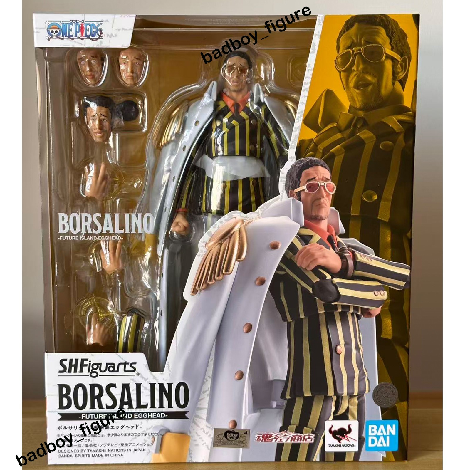 Bandai S.H.Figuarts One Piece Borsalino Future Island Egghead Action Figure Toy