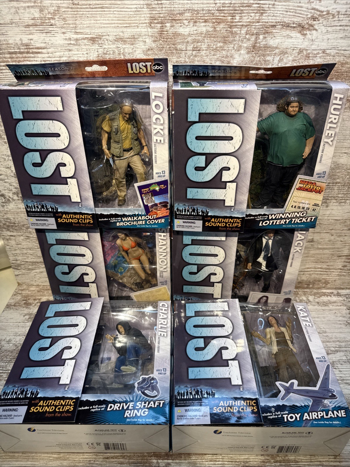 McFarlane Toys *LOST SERIES 1 ACTION FIGURES – COMPLETE SET OF 6* Brand New!