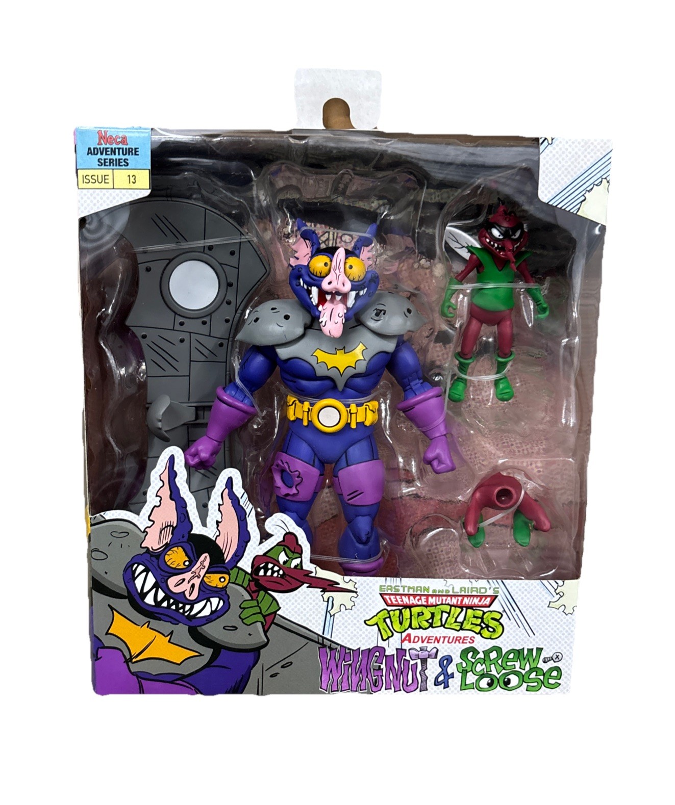 Wingnut and Screwloose Action Figure Set NECA TMNT Adventures Issue 13 New
