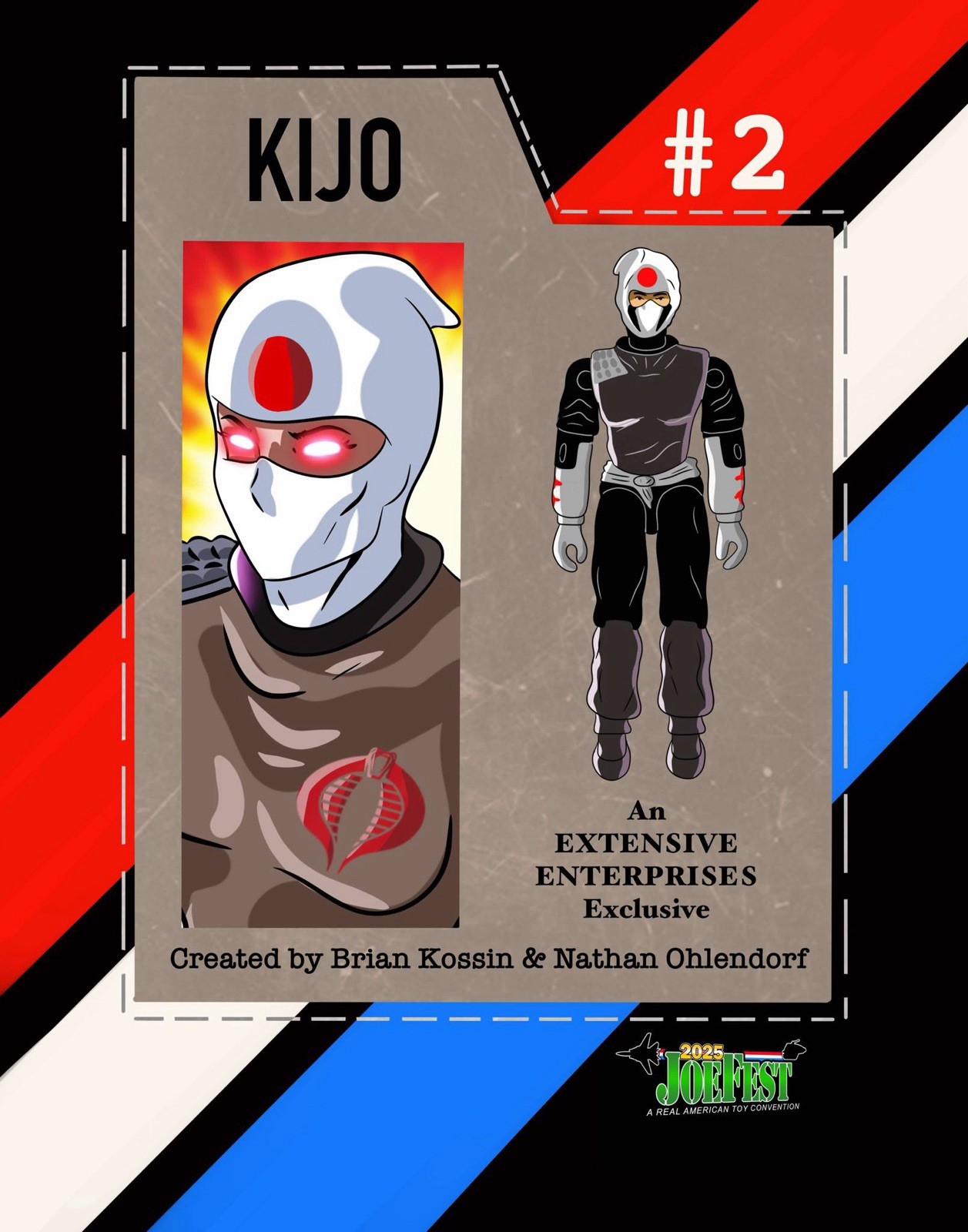 Kijo Cobra Assassin (Jinx) Joefest 2025 Exclusive GI Joe Custom w/filecard+