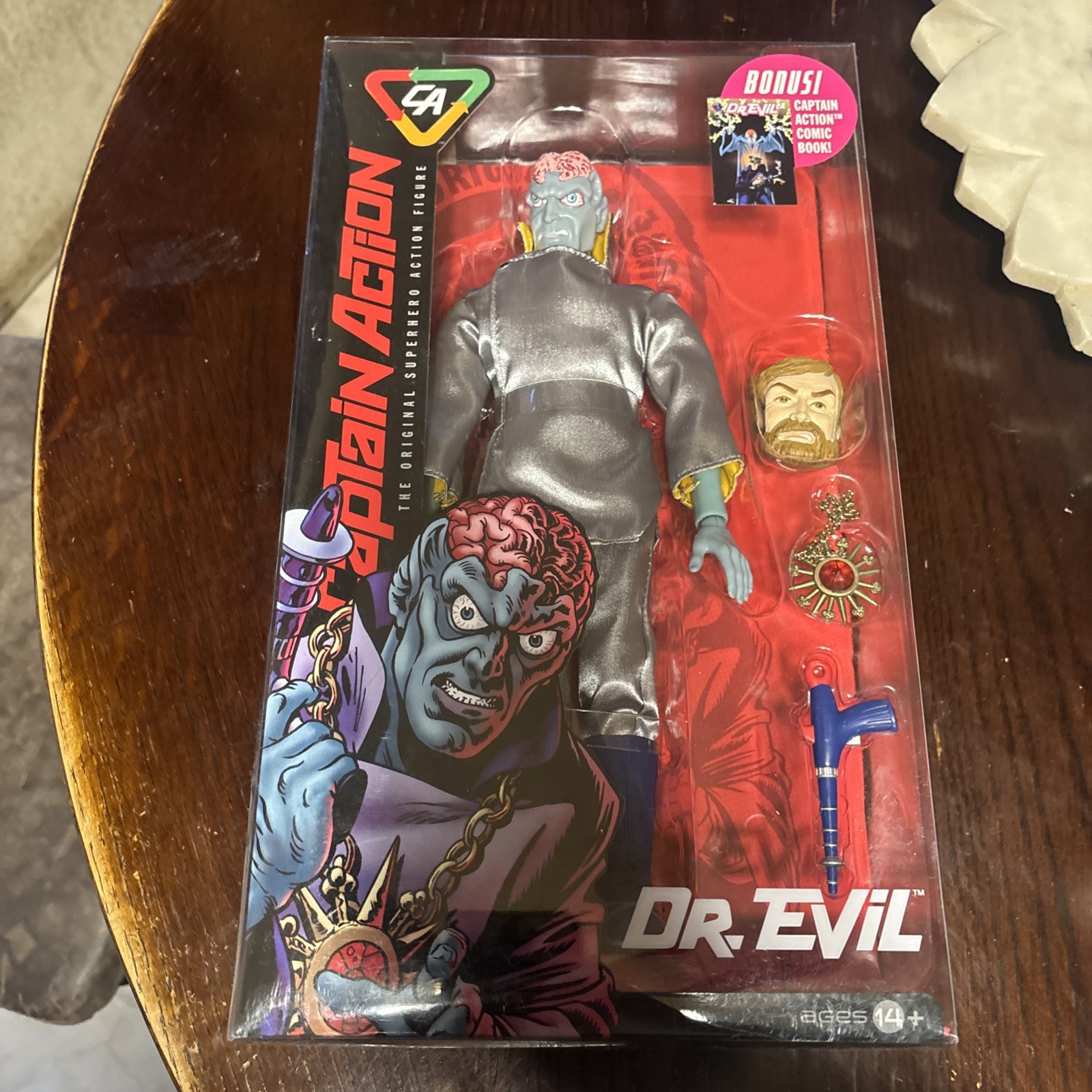DR. EVIL From CAPTAIN ACTION The Original Superhero 12″ Figure FOREVER FUN 2012