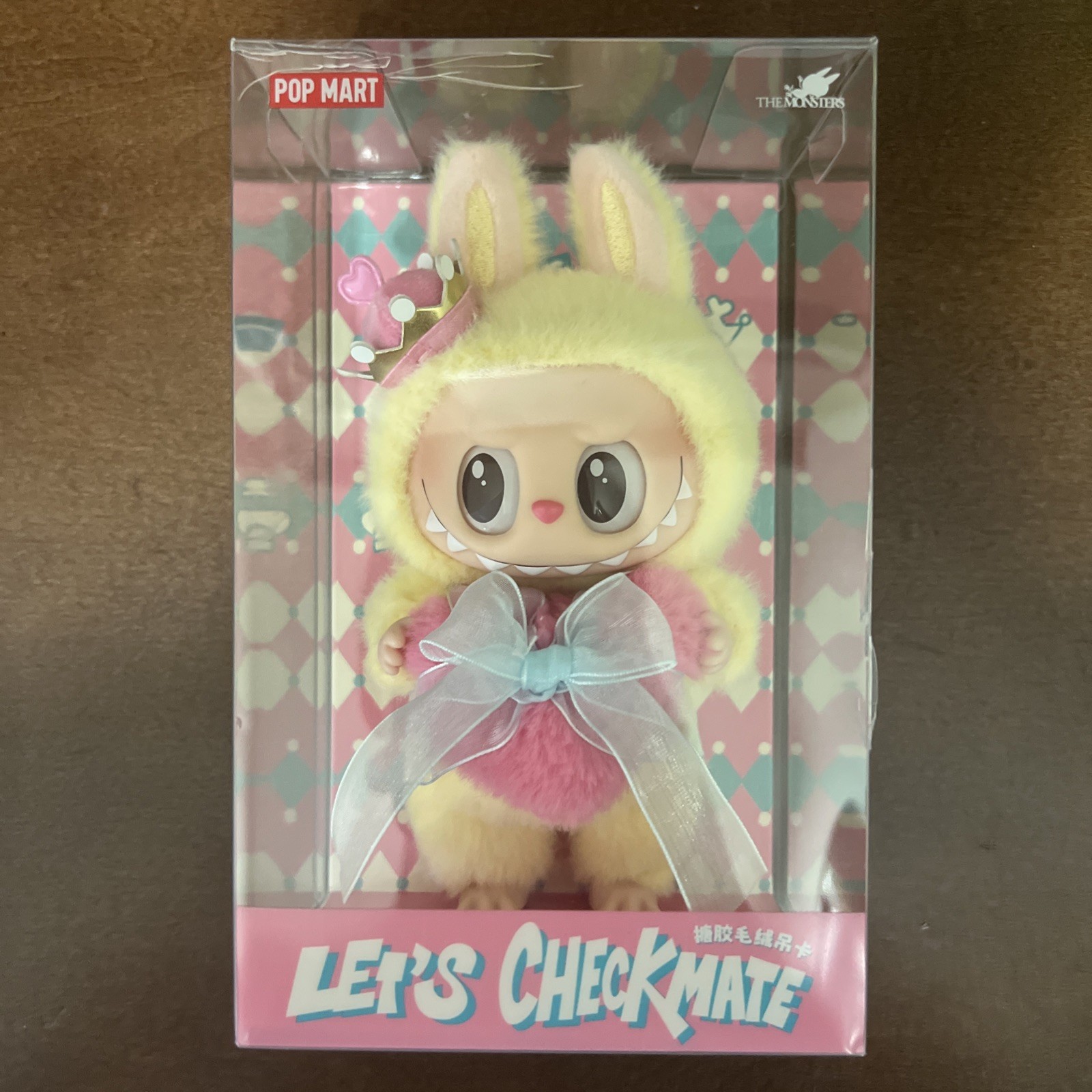 POPMART Labubu Vinyl Plush Hanging Card the Monsters Let’s Checkmate Series