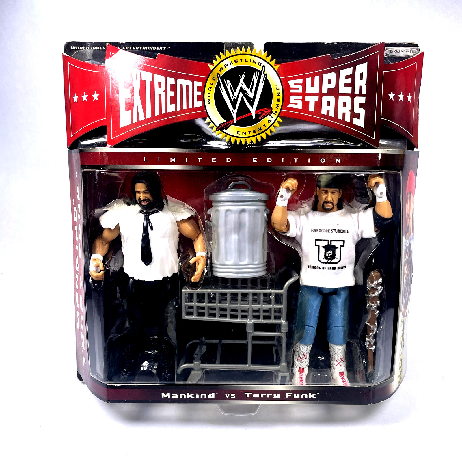 Mankind vs Terry Funk WWE Extreme Superstars Action Figure JAKKS Pacific New NIB