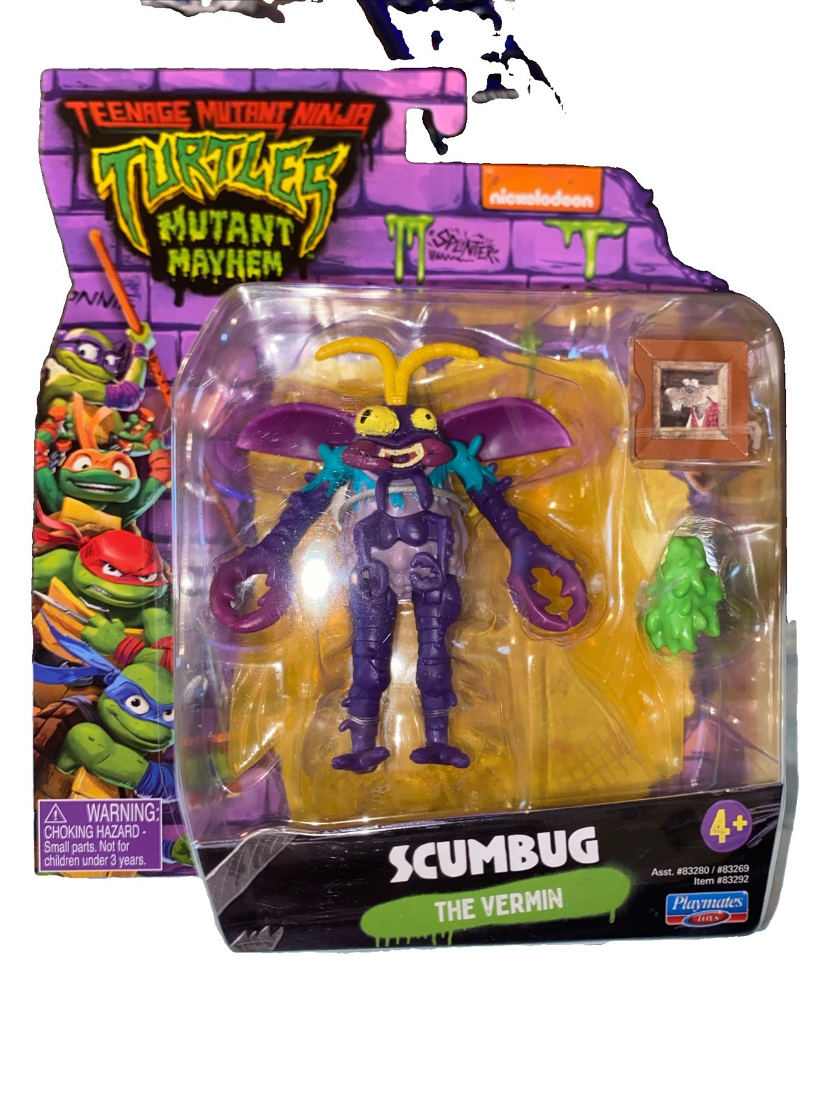 TMNT Playmates Mutant Mayhem Movie Action Figures Turtles SCUMBAG- The Vermin