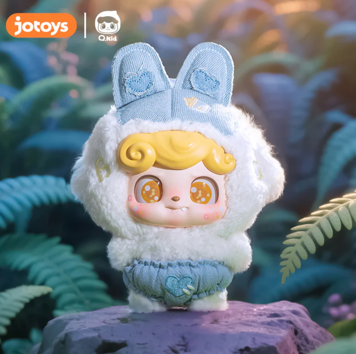 (US Seller) JOTOYS Q Kid Fairy Tales Plush Series Pendant- Confirmed Dream Bunny