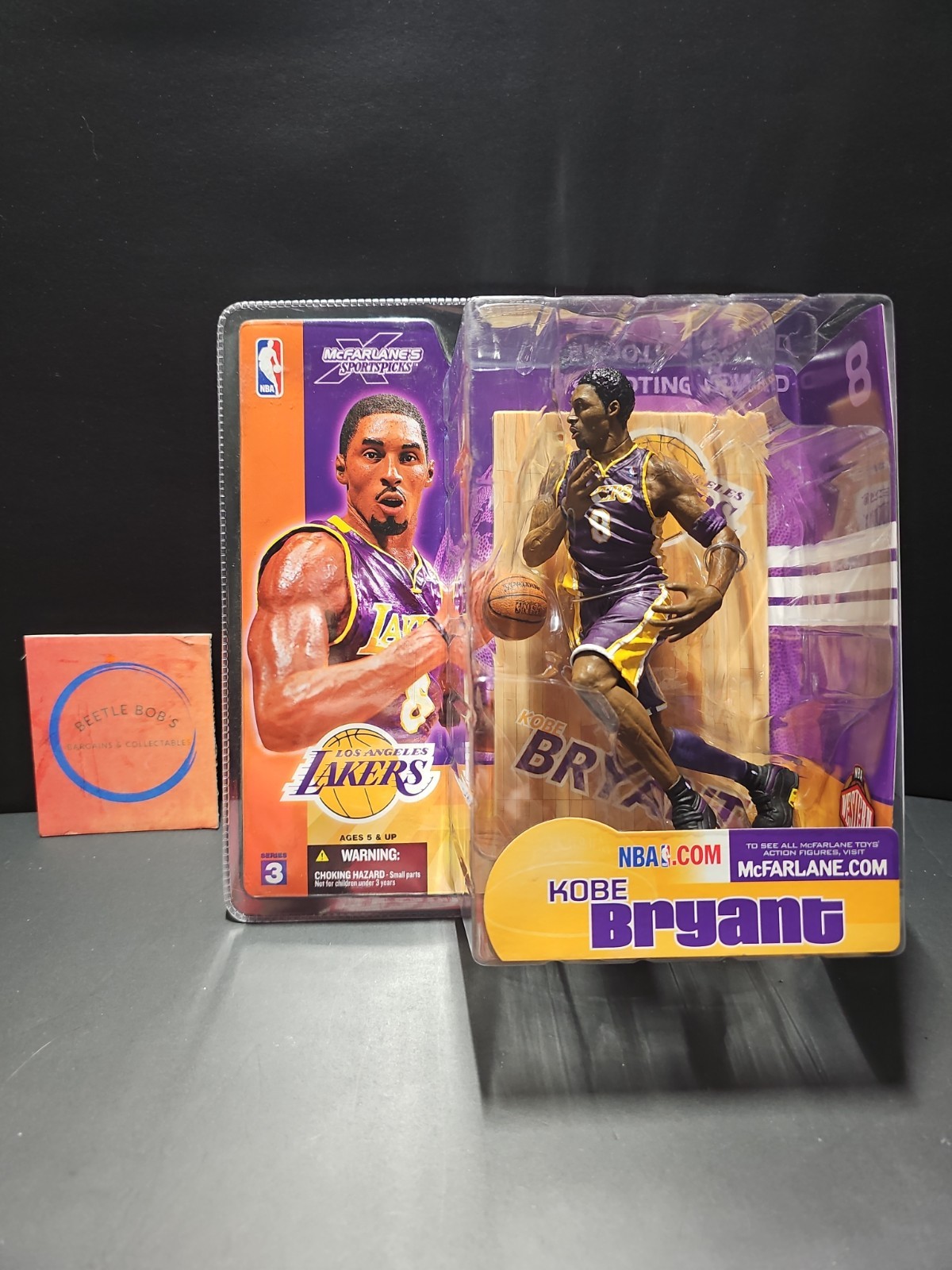 Vntg 2003 McFarlane NBA Los Angeles Lakers Kobe Bryant #8 Series 3 NIP