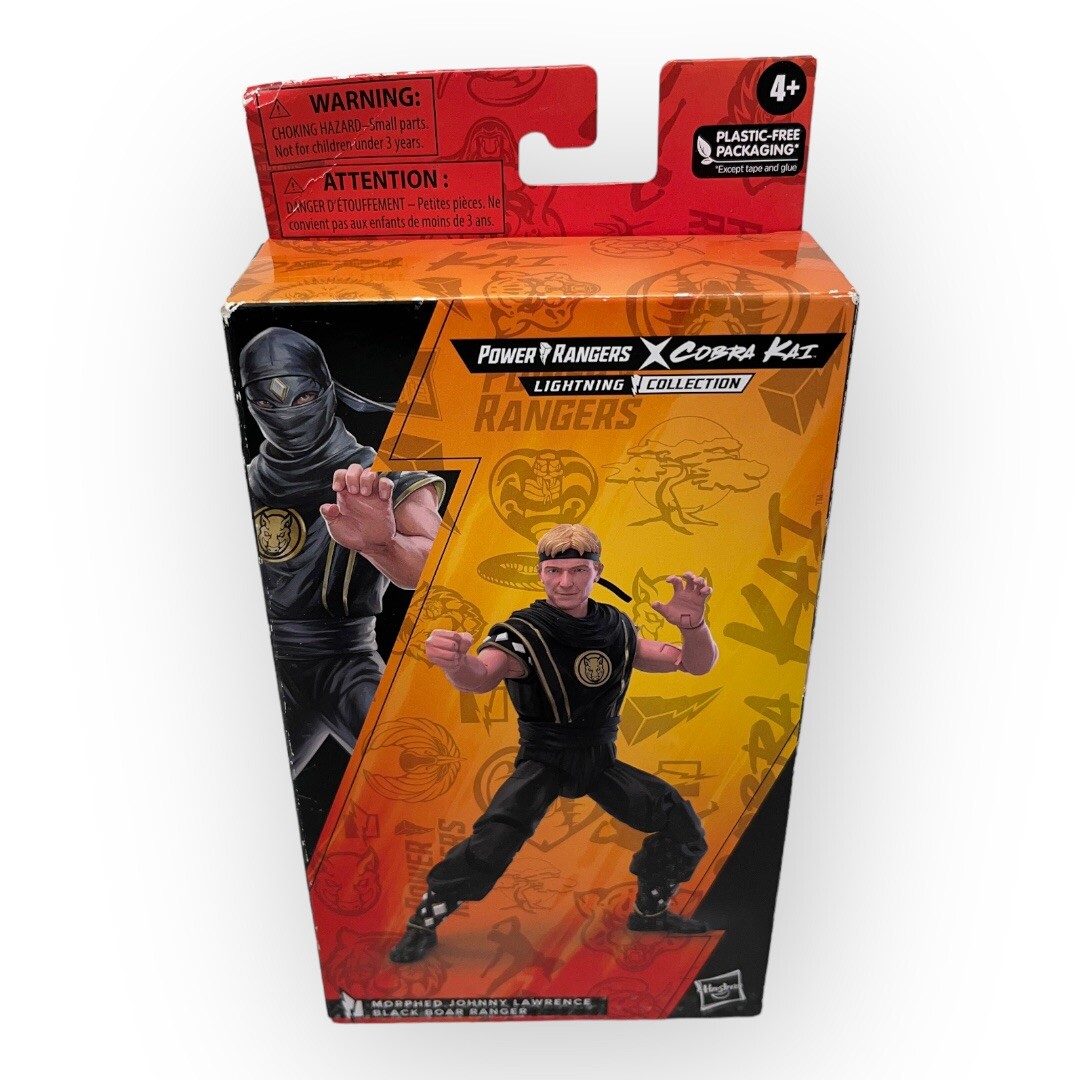 Power Rangers X Cobra Kai Morphed Johnny Lawrence Black Boar Ranger! DMG Box!