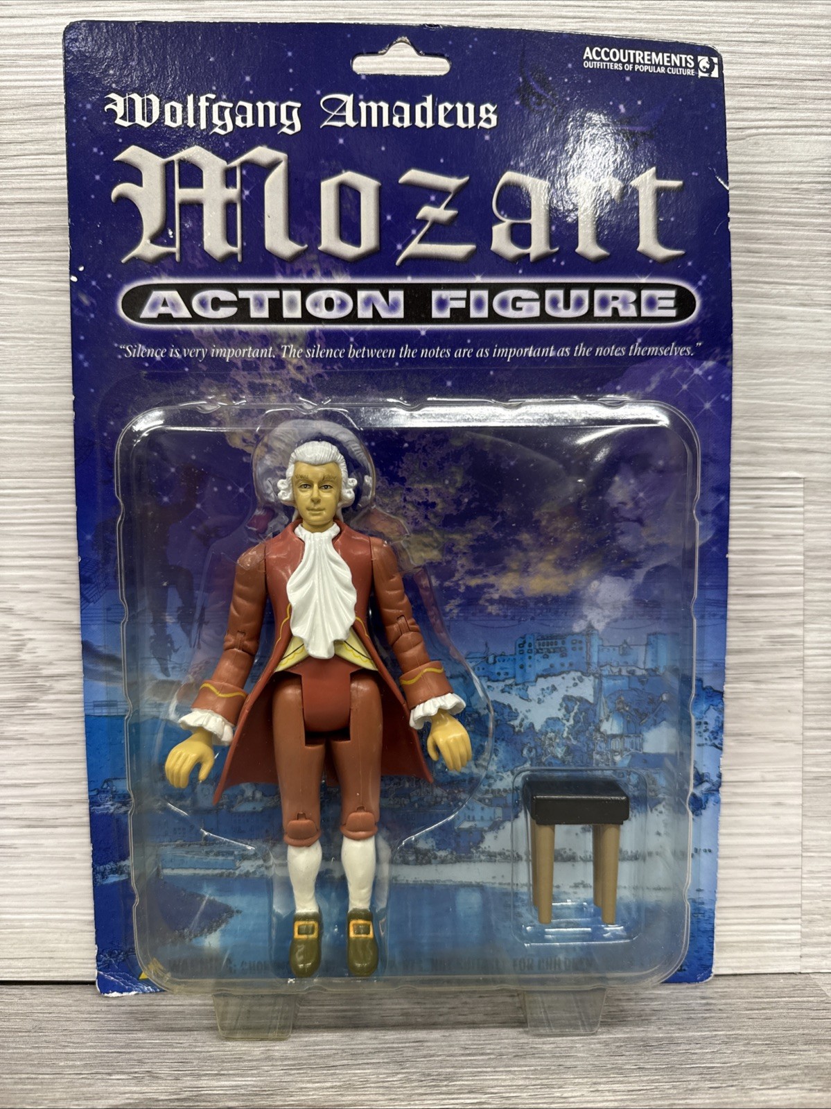 VINTAGE NEW 2004 MOZART ACTION FIGURE – ACCOUTREMENTS WOLFGANG AMADEUS TOY SET