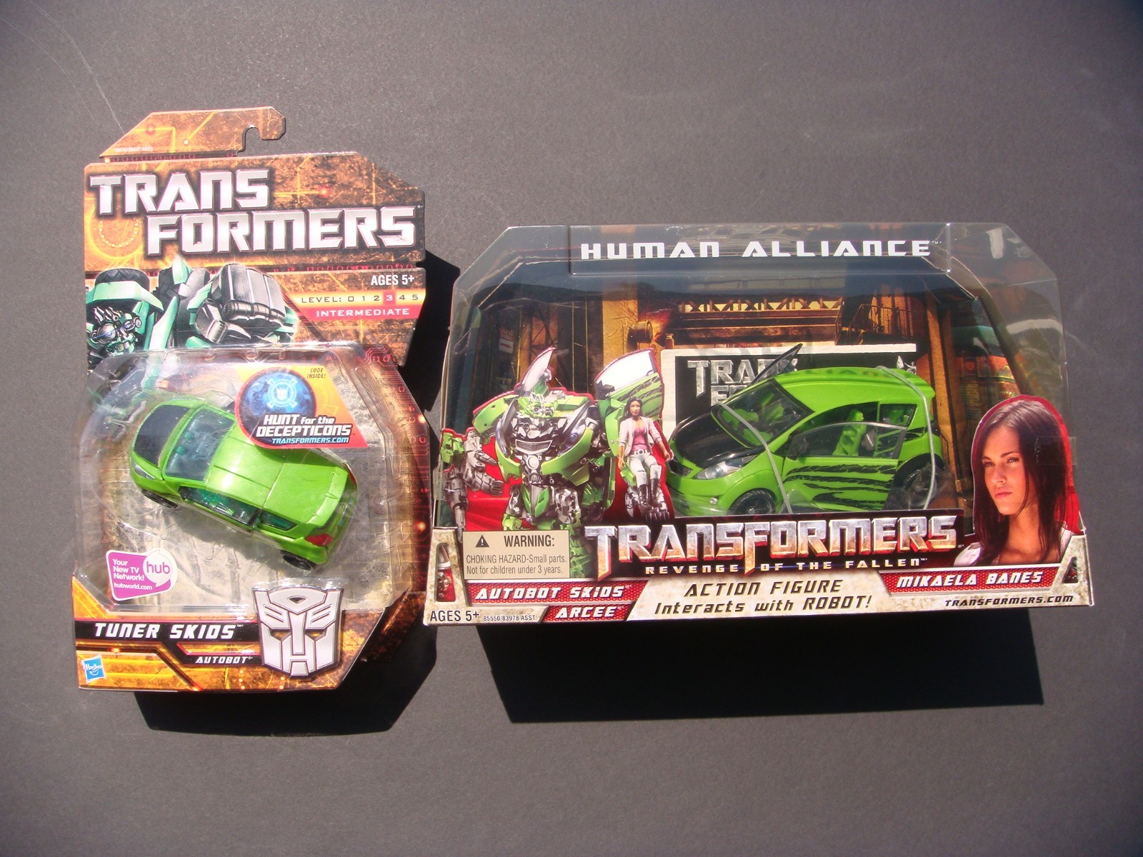 *HASBRO ERROR* MOSC TRANSFORMERS ROTF ON HFTD CARD/IN BOX HUMAN ALLIANCE SKIDS