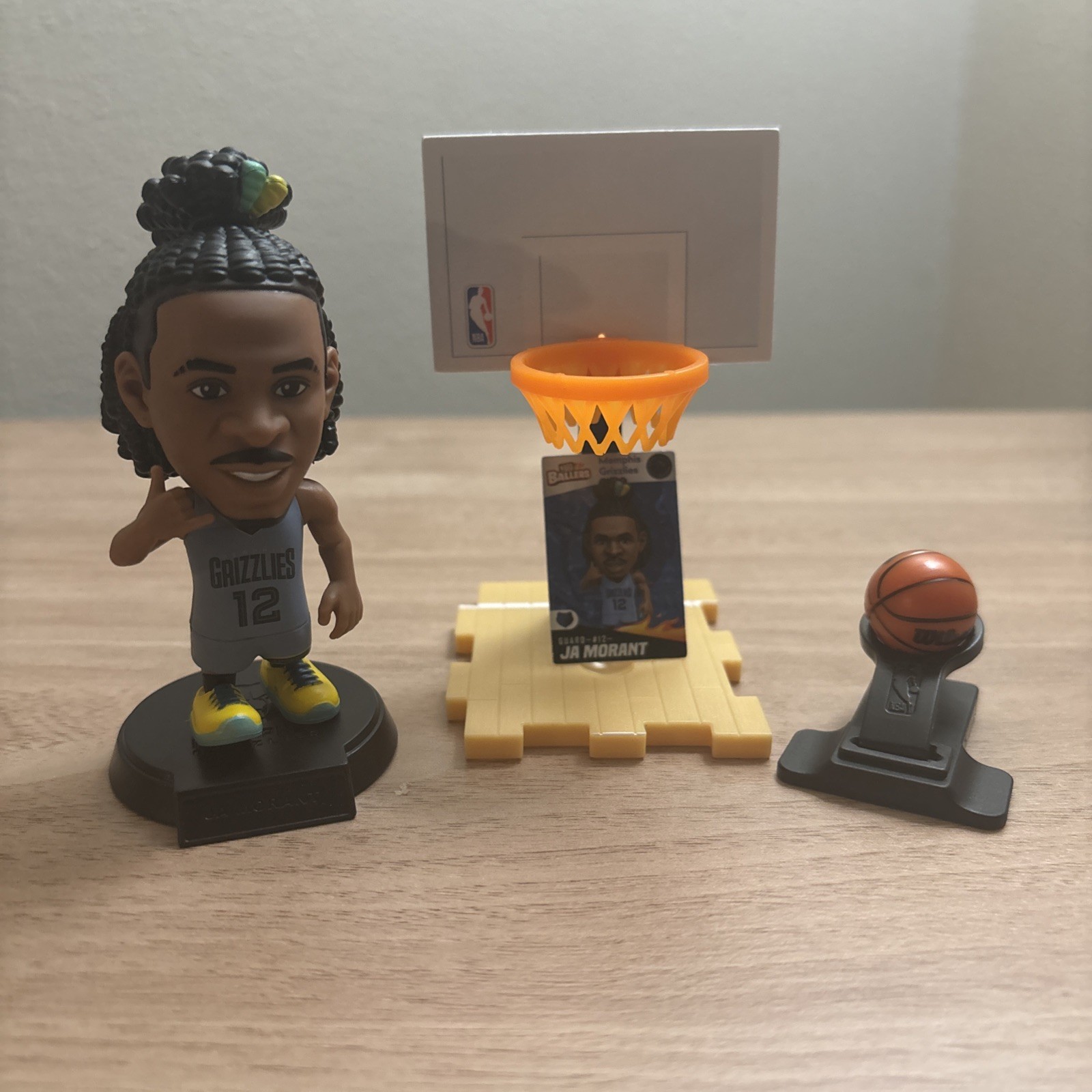 NBA Ballers Series 1 In Excellent Condition Rare Ja Morant #12 Blue Jersey
