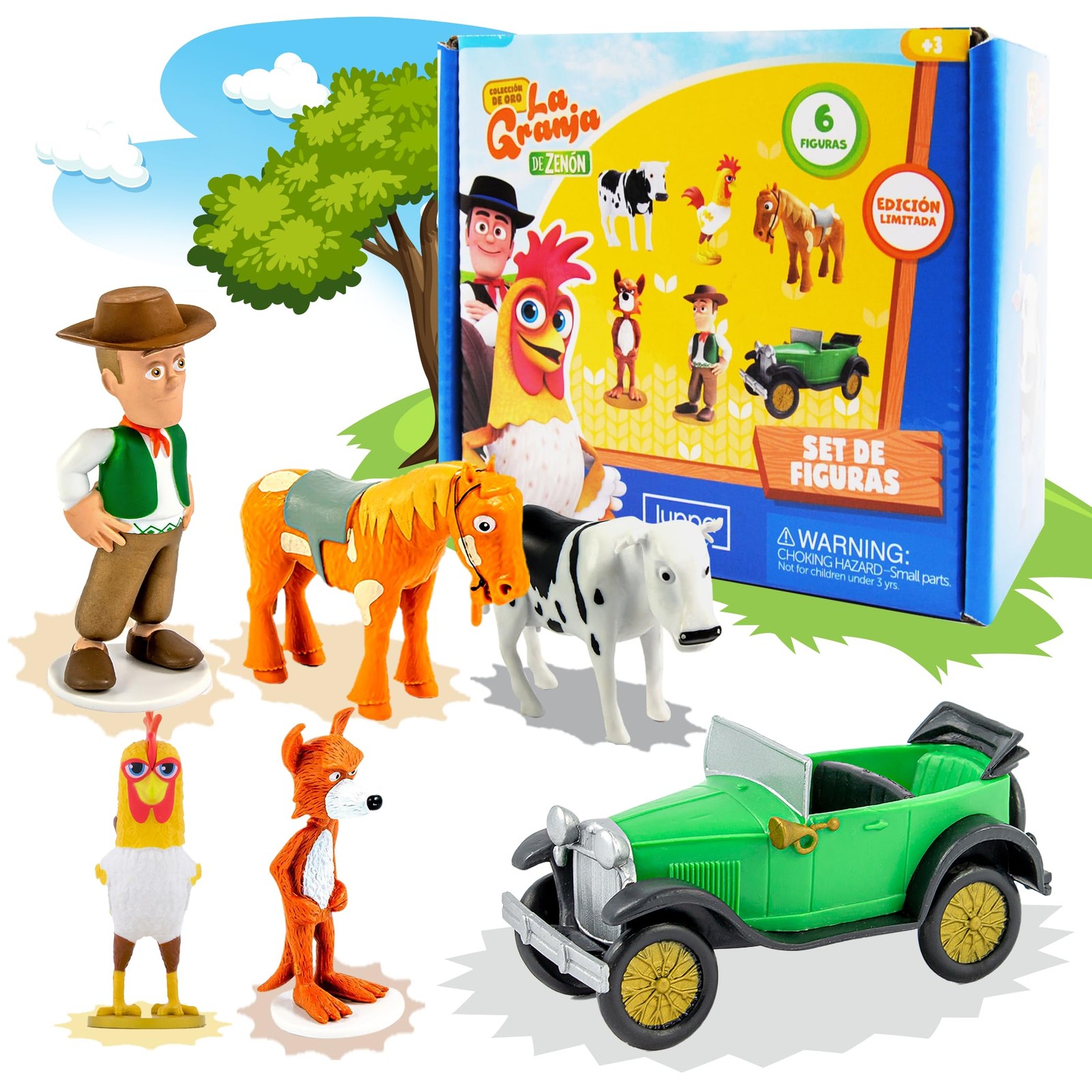 La Granja De Zenon – Set of 6 Action & Adventure Figurines for Kids, Zenon Farm