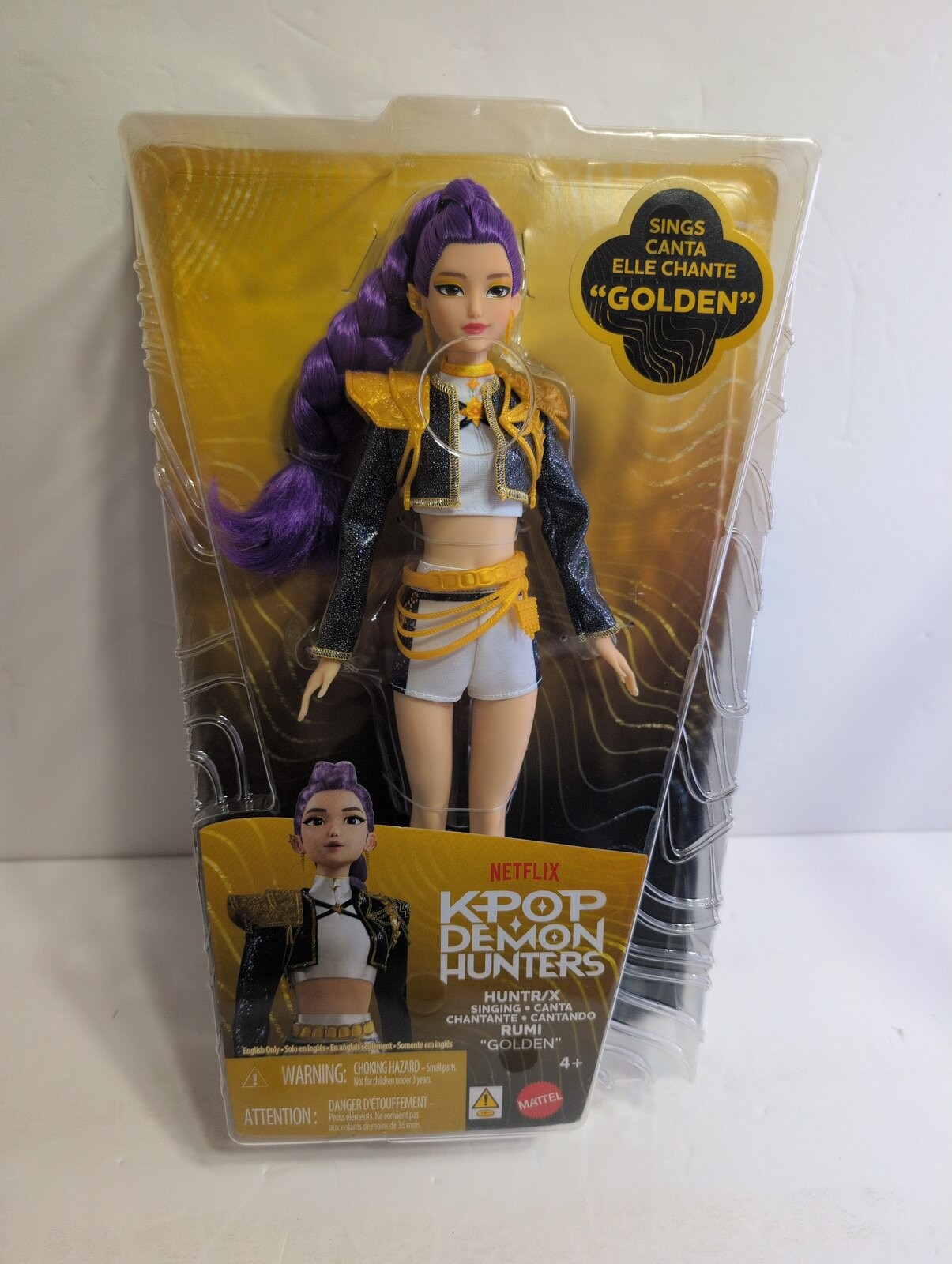 Mattel KPop Demon Hunters HUNTR/X Rumi Golden Singing Doll Mattel