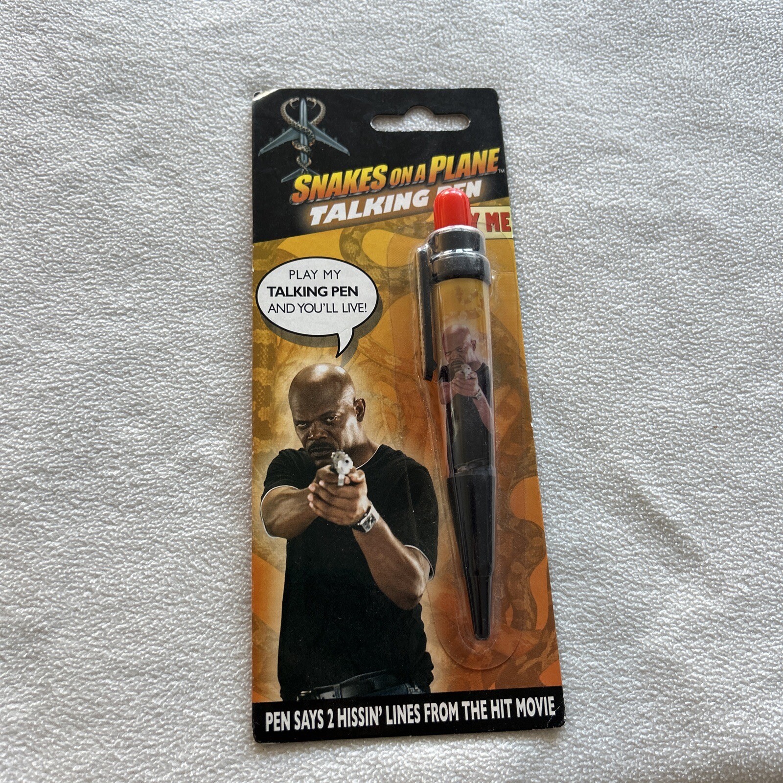 SNAKES ON A PLANE TALKING PEN – SAMUEL L JACKSON – 2006 DOES NOT TALK NO MORE
