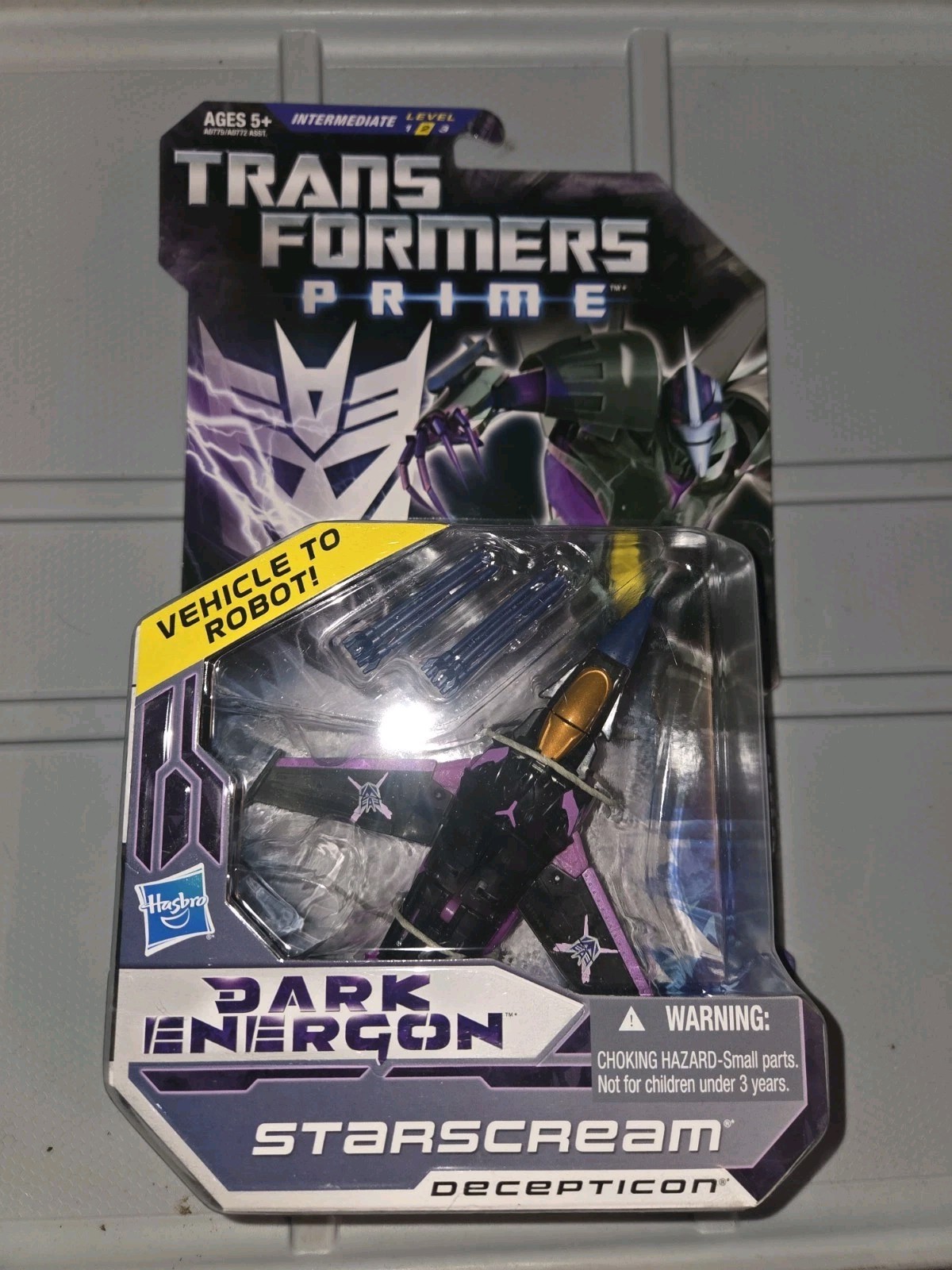 Transformers Prime Dark Energon Decepticon Vehicle to Robot Starscream Figure