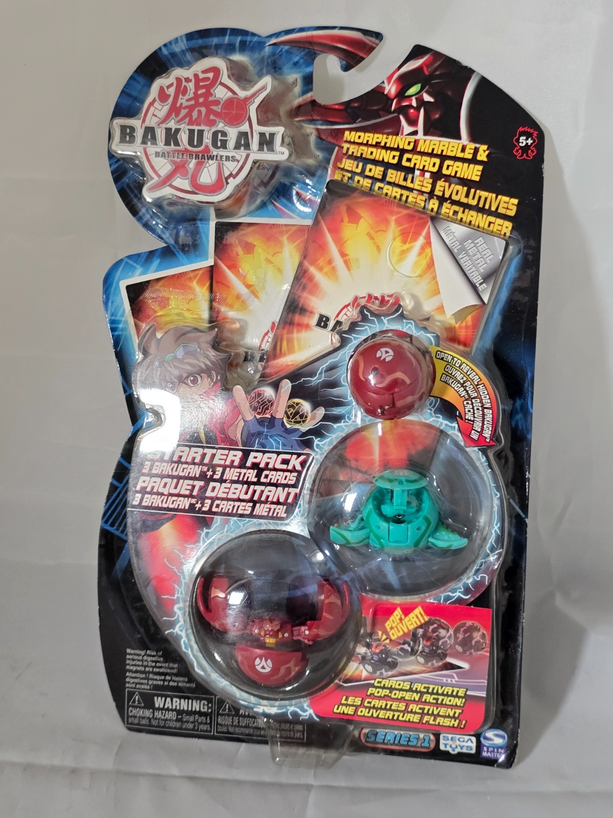 Bakugan Battle Brawlers Series 1 Starter Pack 2007 Centipoid Saurus Fear Ripper