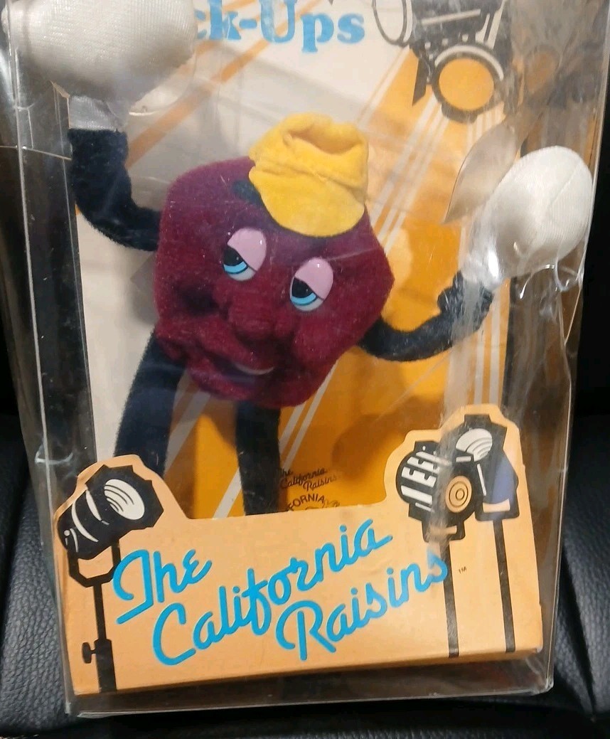 Vintage The California Raisins Bendable Stick Ups Amercep Inc Window Cling