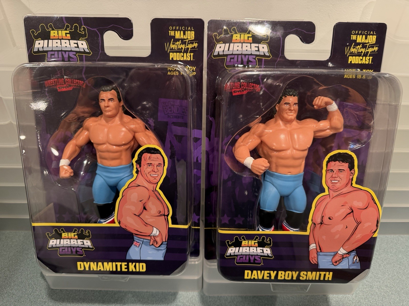 Big Rubber Guys – British Bulldogs – Davey Boy Smith & Dynamite Kid – Light Blue